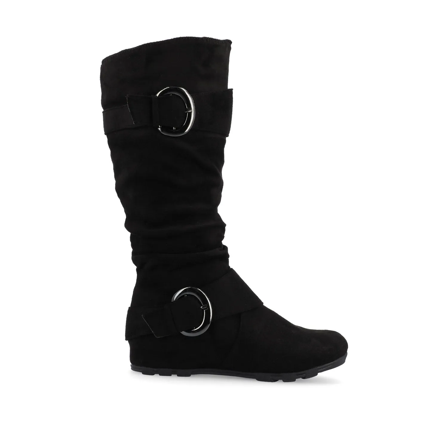 JESTER KNEE HIGH BOOTS IN FAUX SUEDE farm vibe