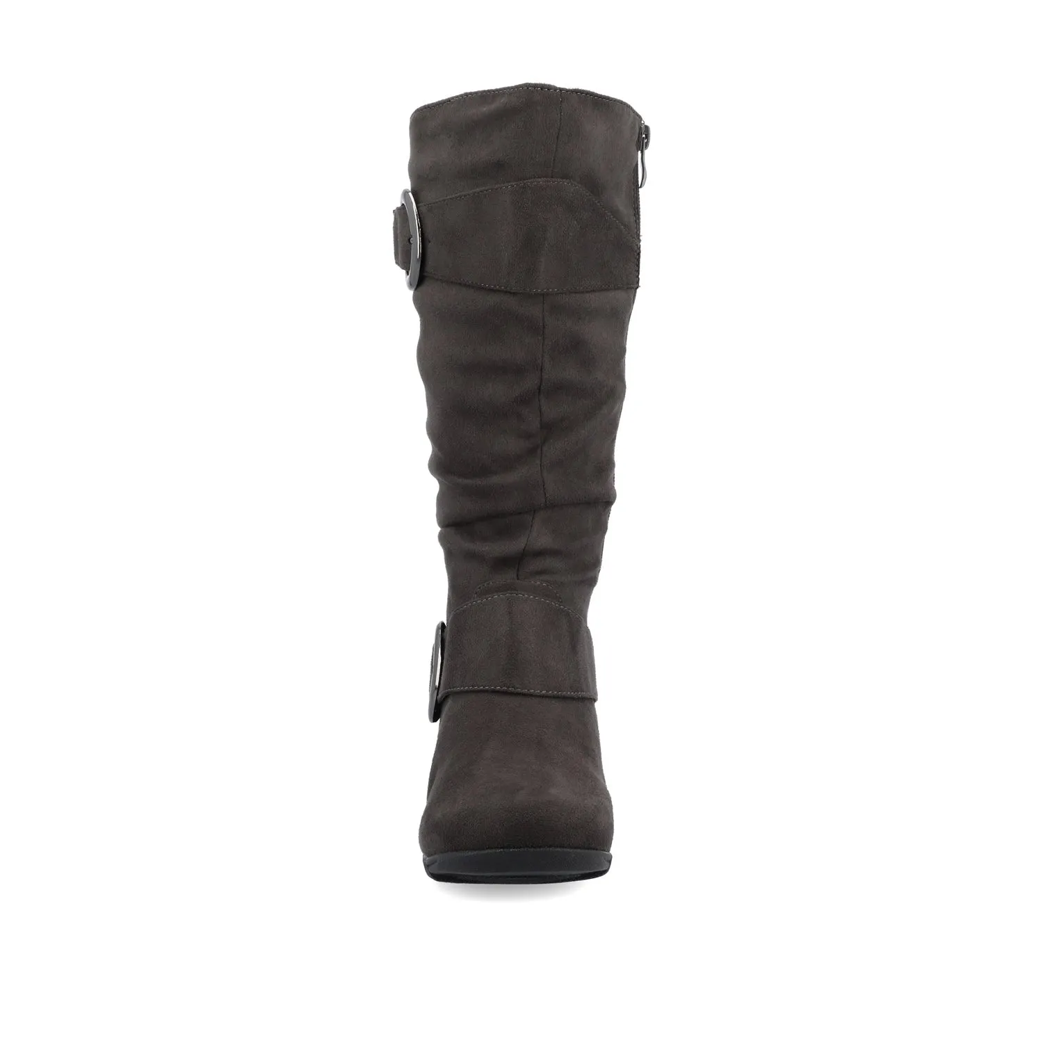 JESTER KNEE HIGH BOOTS IN FAUX SUEDE farm vibe