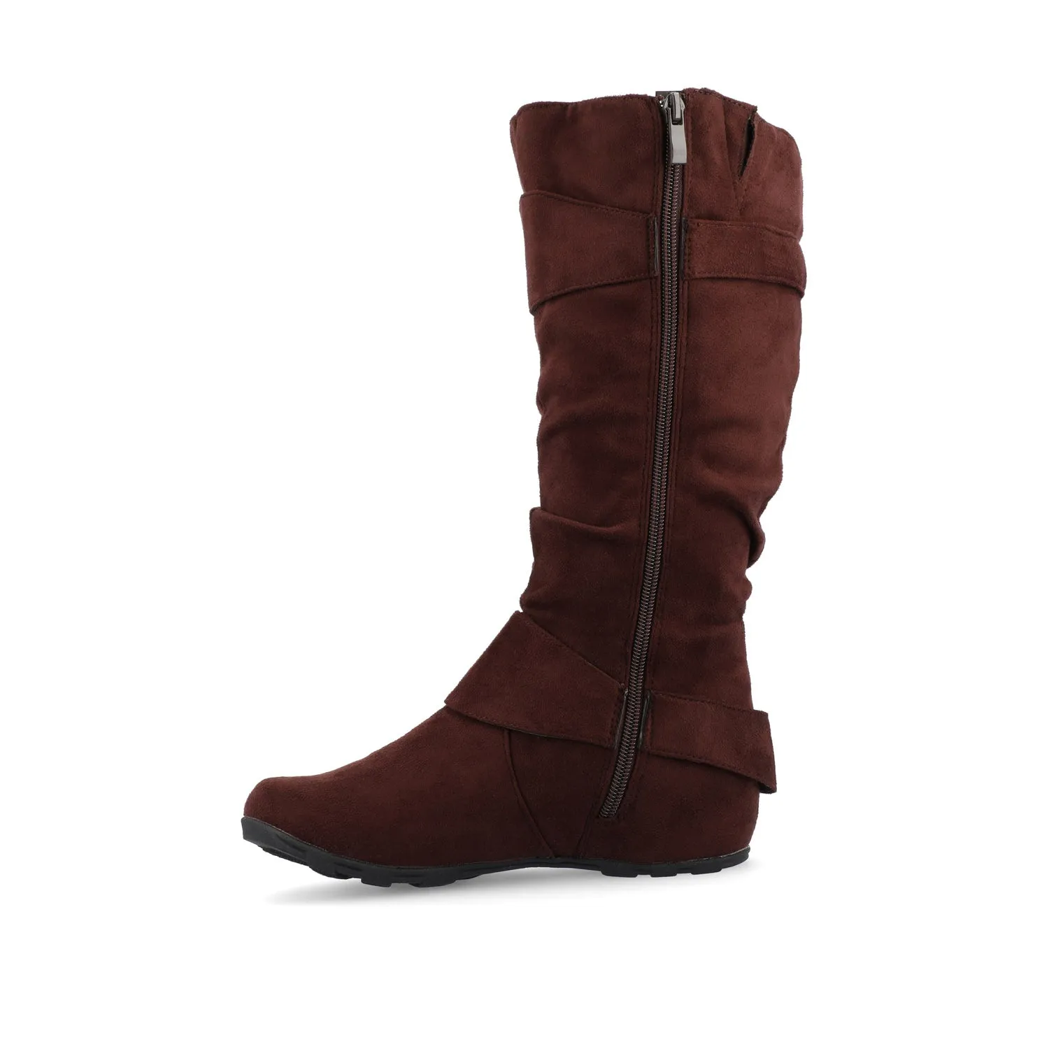 JESTER KNEE HIGH BOOTS IN FAUX SUEDE farm vibe