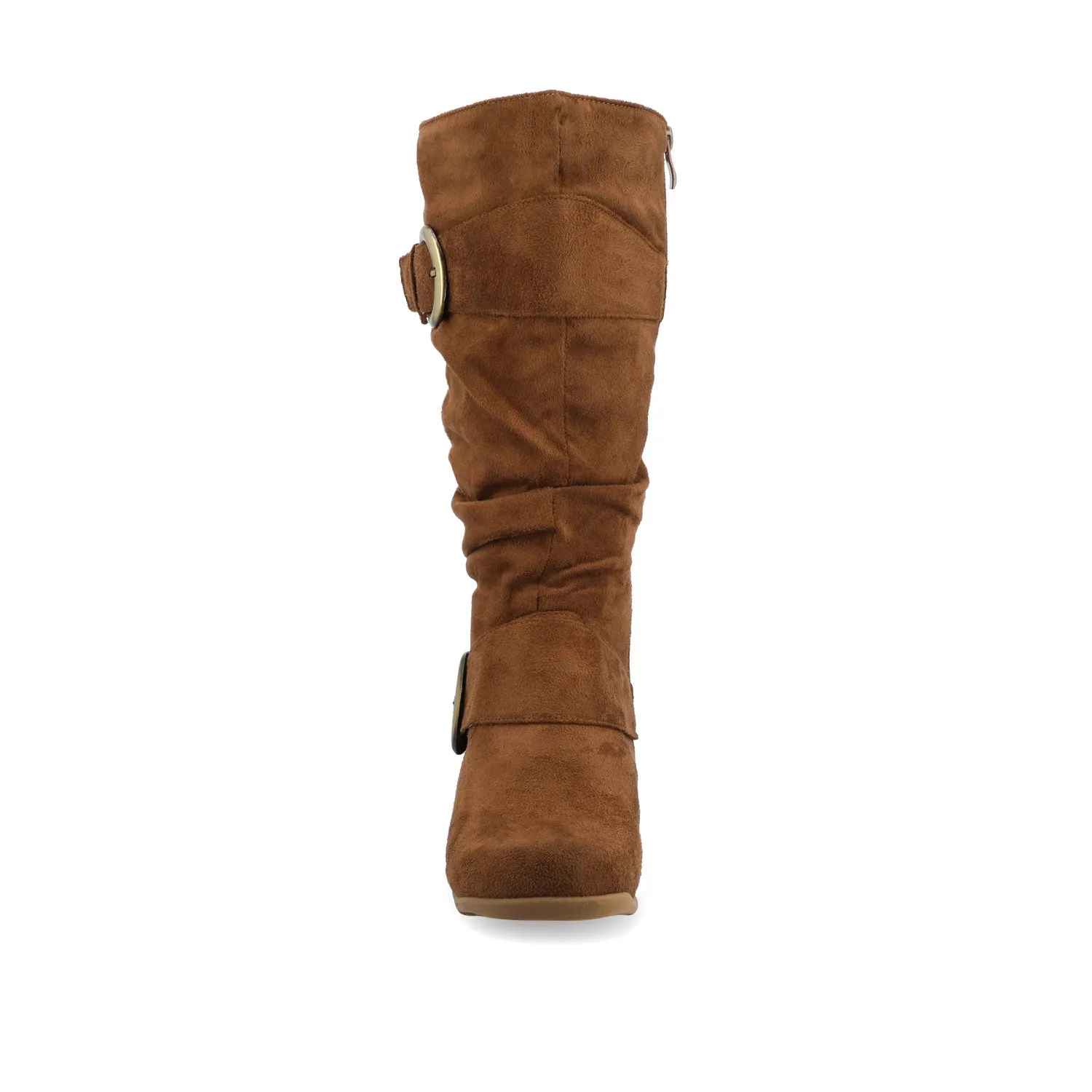 JESTER KNEE HIGH BOOTS IN FAUX SUEDE farm vibe