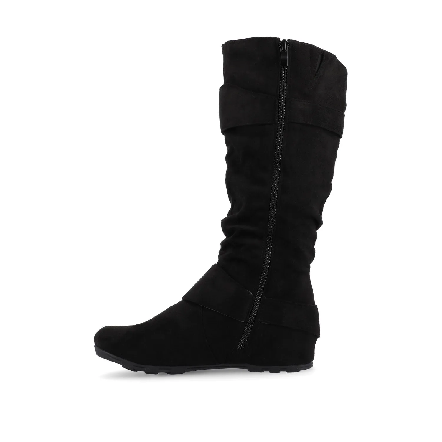 JESTER KNEE HIGH BOOTS IN FAUX SUEDE farm vibe