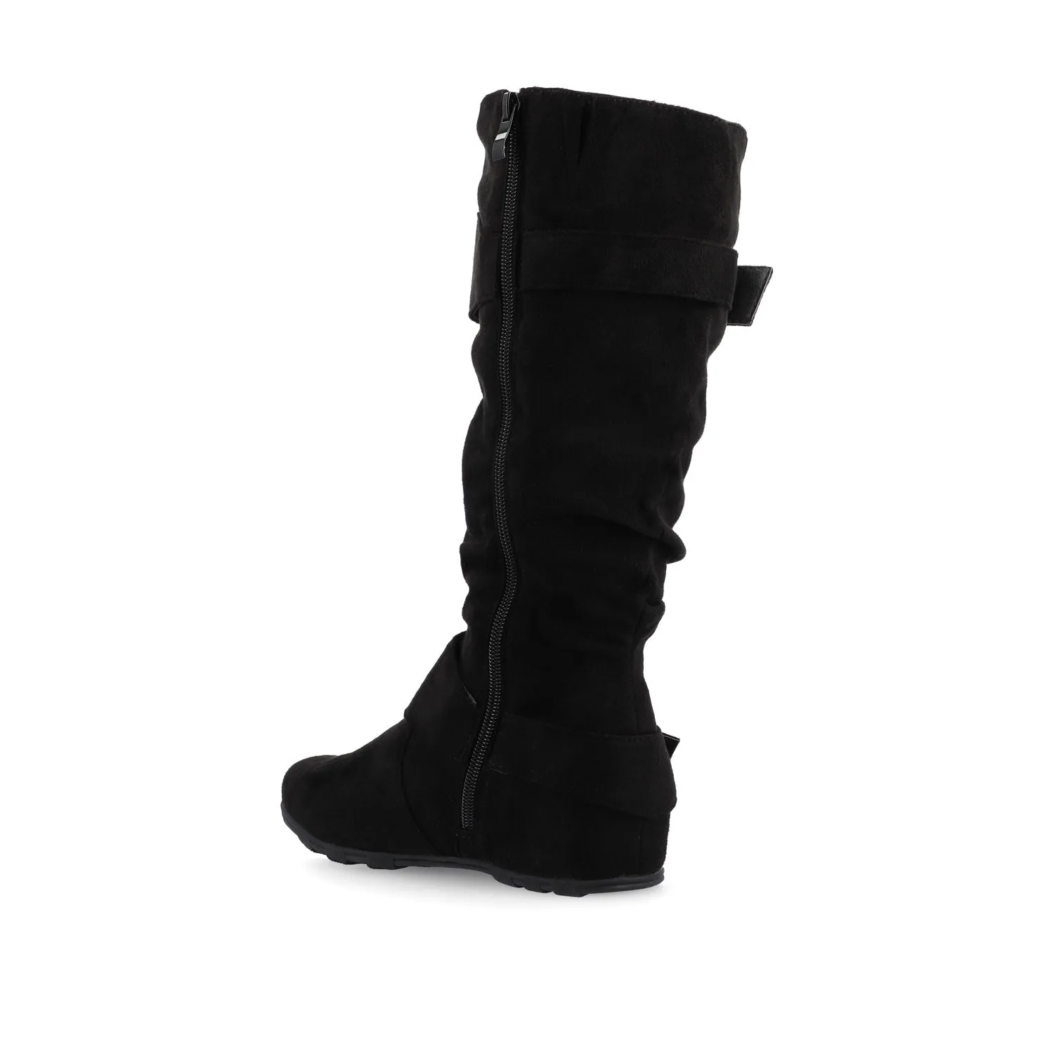 JESTER KNEE HIGH BOOTS IN FAUX SUEDE farm vibe