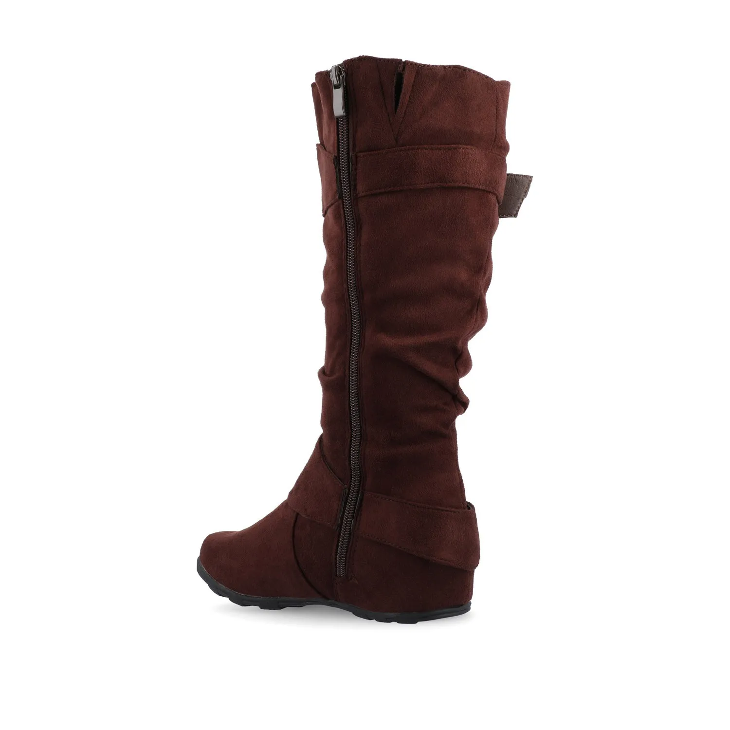 JESTER KNEE HIGH BOOTS IN FAUX SUEDE farm vibe