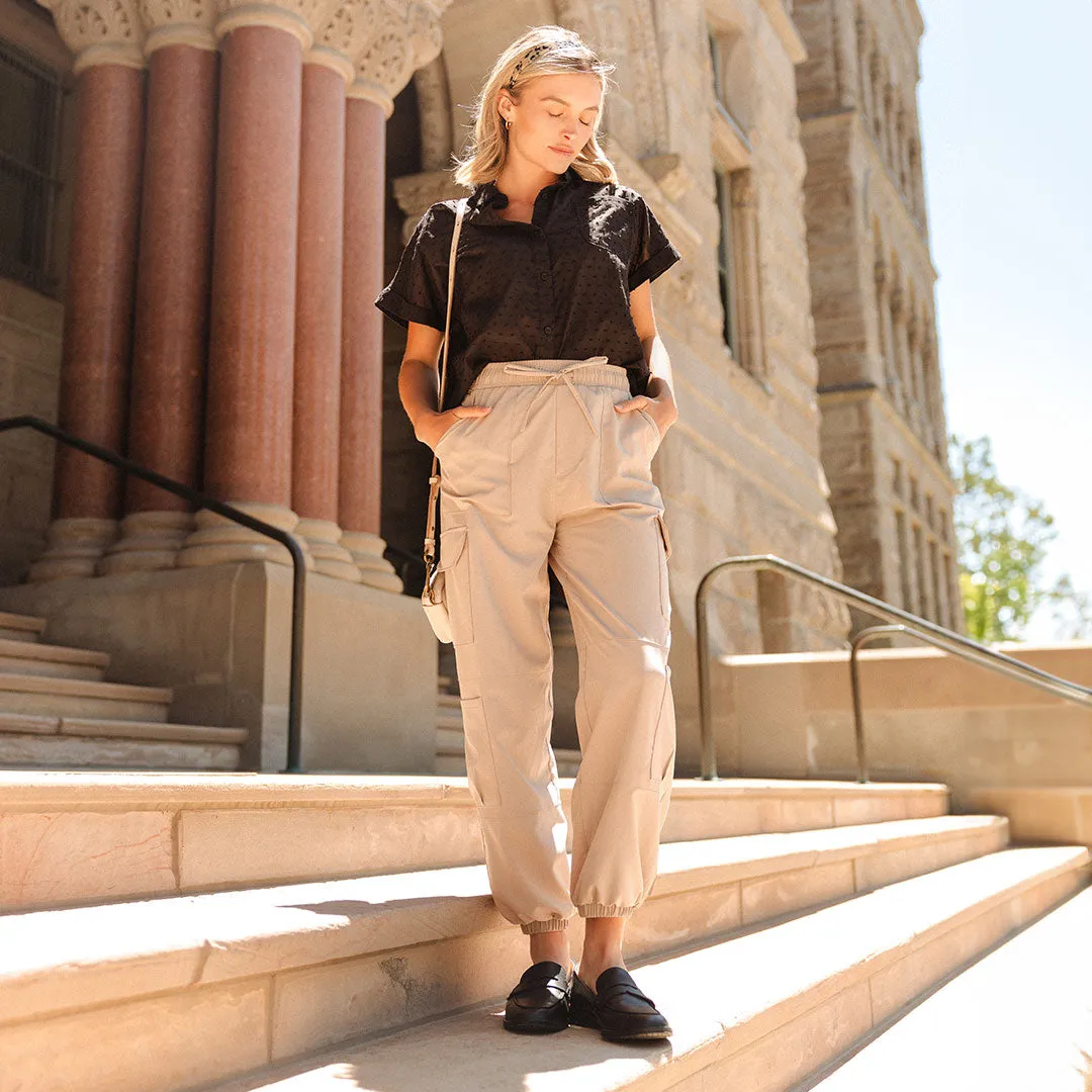 Jetsetter Cargo Joggers, Cobblestone tall fit