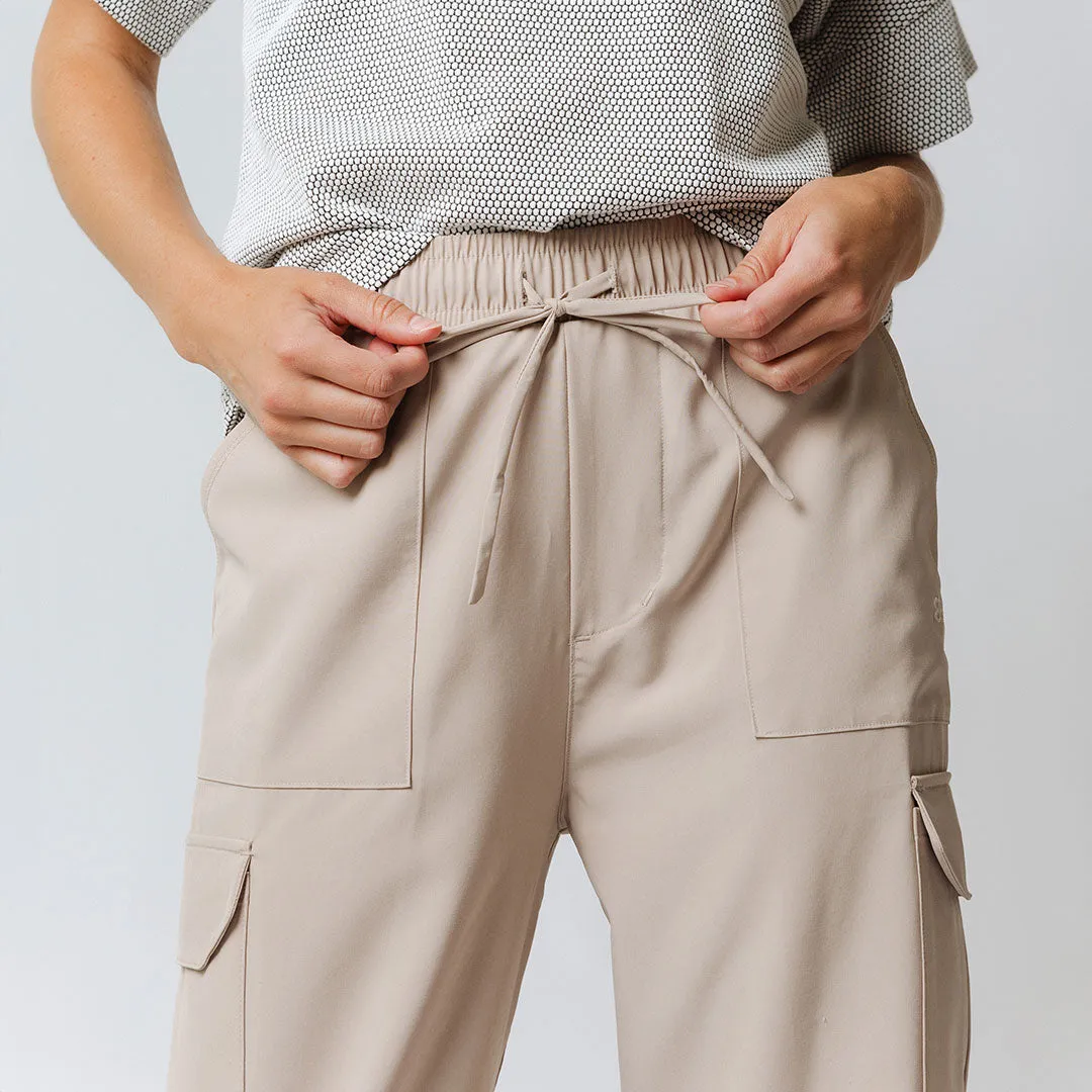 Jetsetter Cargo Joggers, Cobblestone tall fit