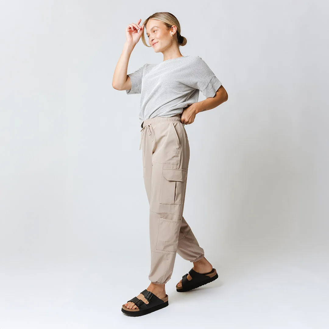 Jetsetter Cargo Joggers, Cobblestone tall fit