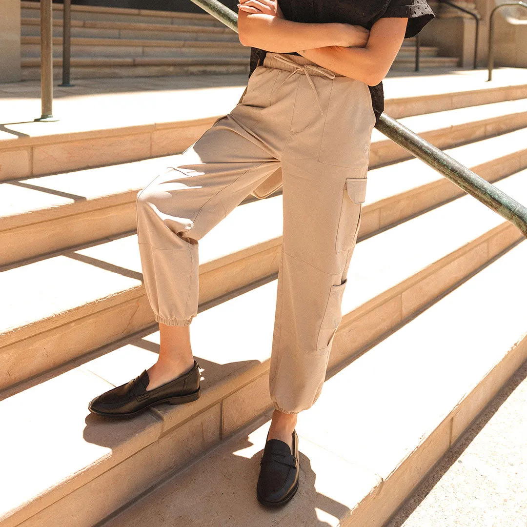 Jetsetter Cargo Joggers, Cobblestone tall fit