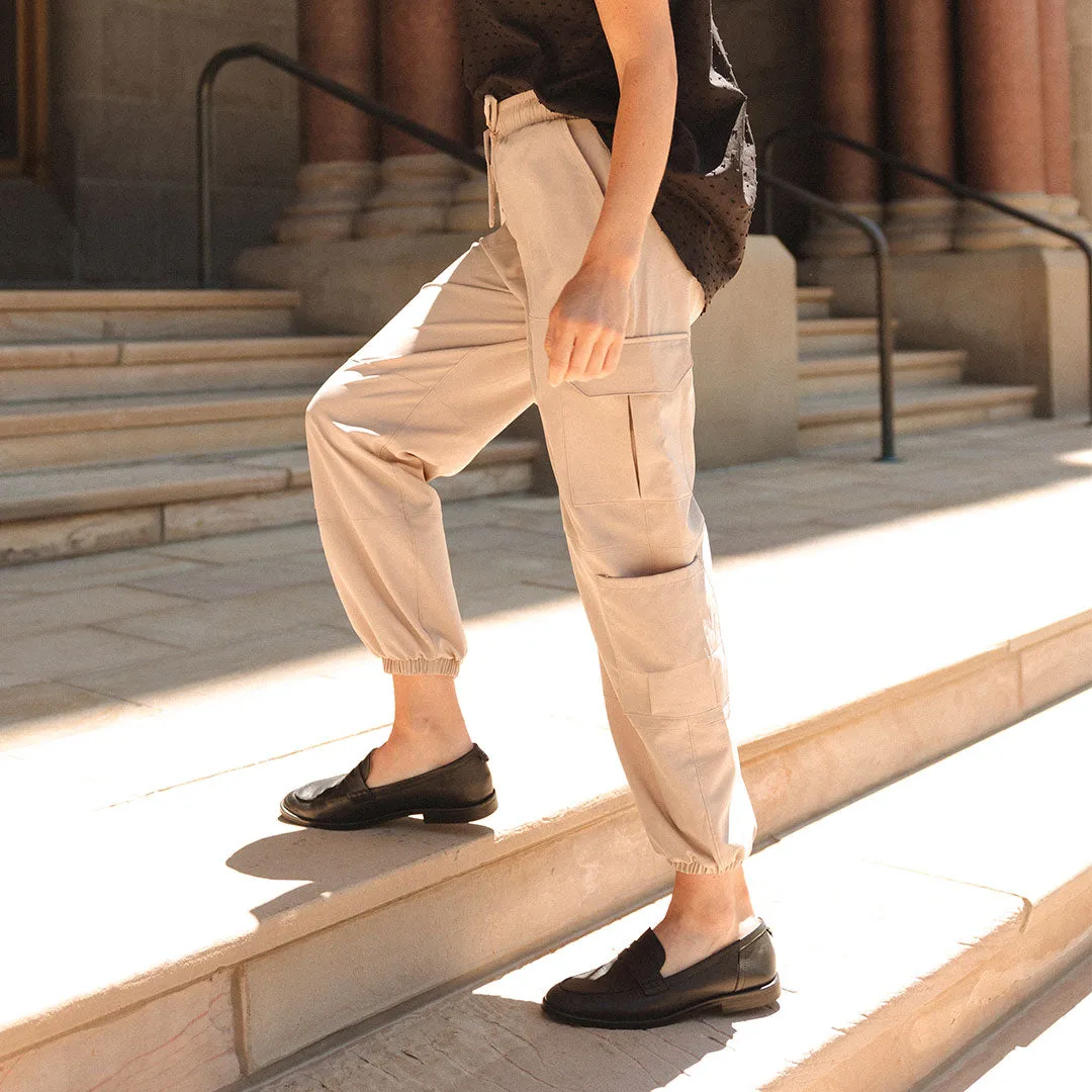 Jetsetter Cargo Joggers, Cobblestone tall fit