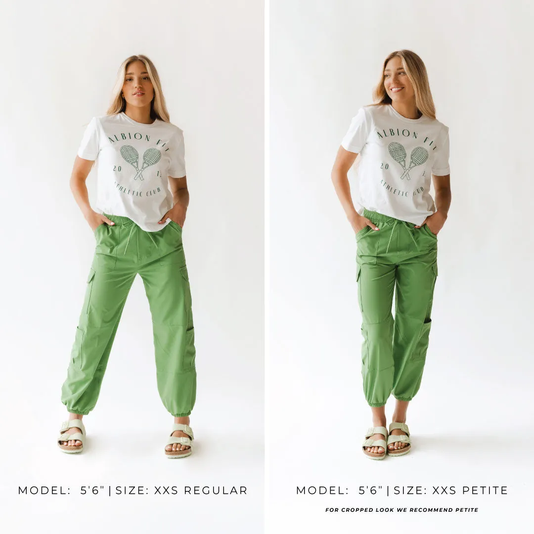 Jetsetter Cargo Joggers, Tennis Green active flex