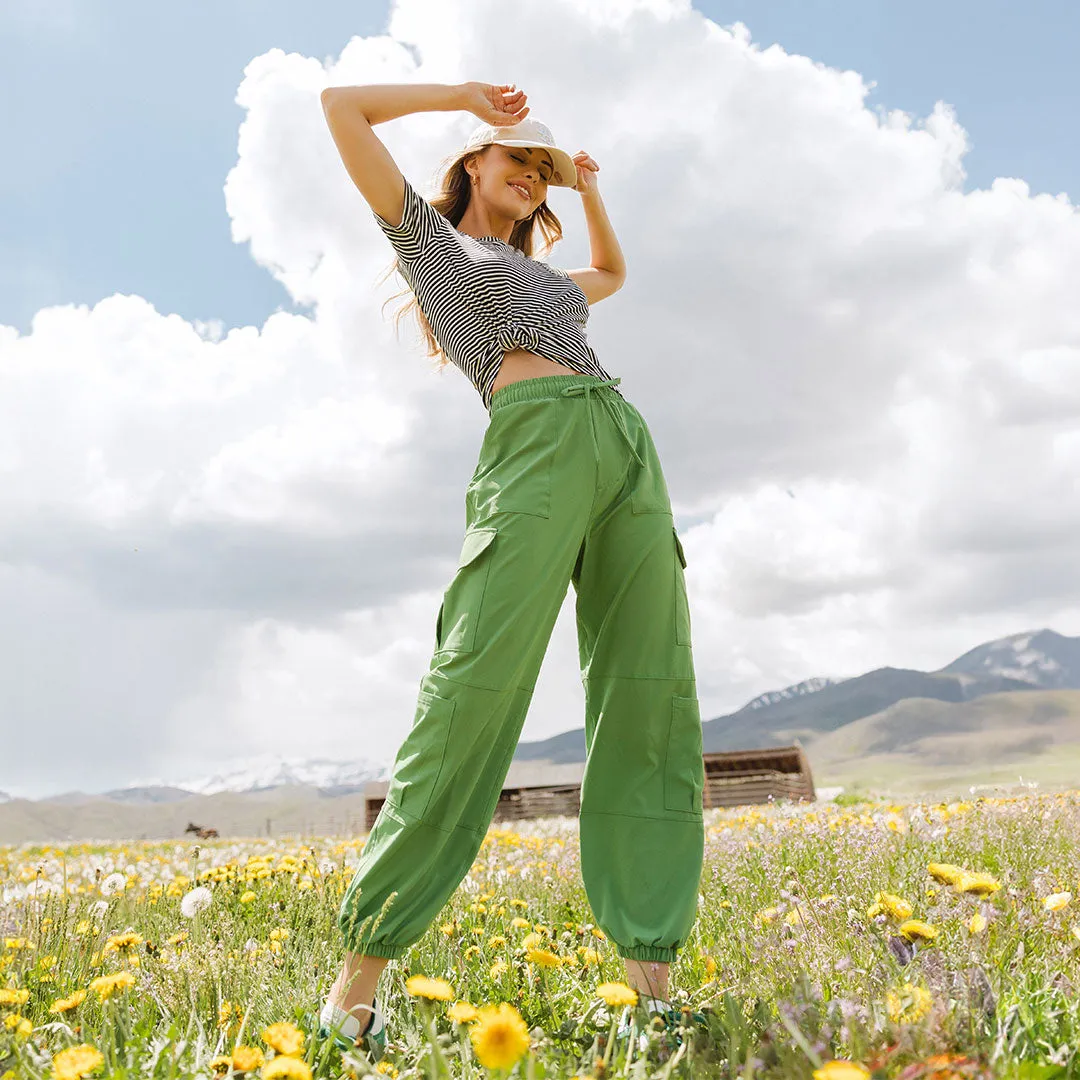 Jetsetter Cargo Joggers, Tennis Green active flex