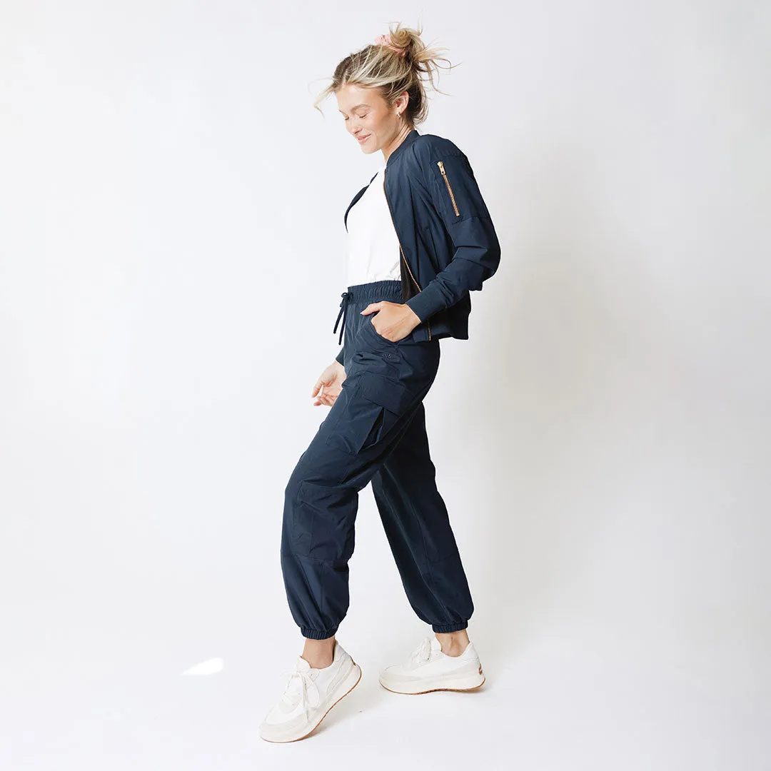 Jetsetter Cargo Joggers, True Blue pillow flex