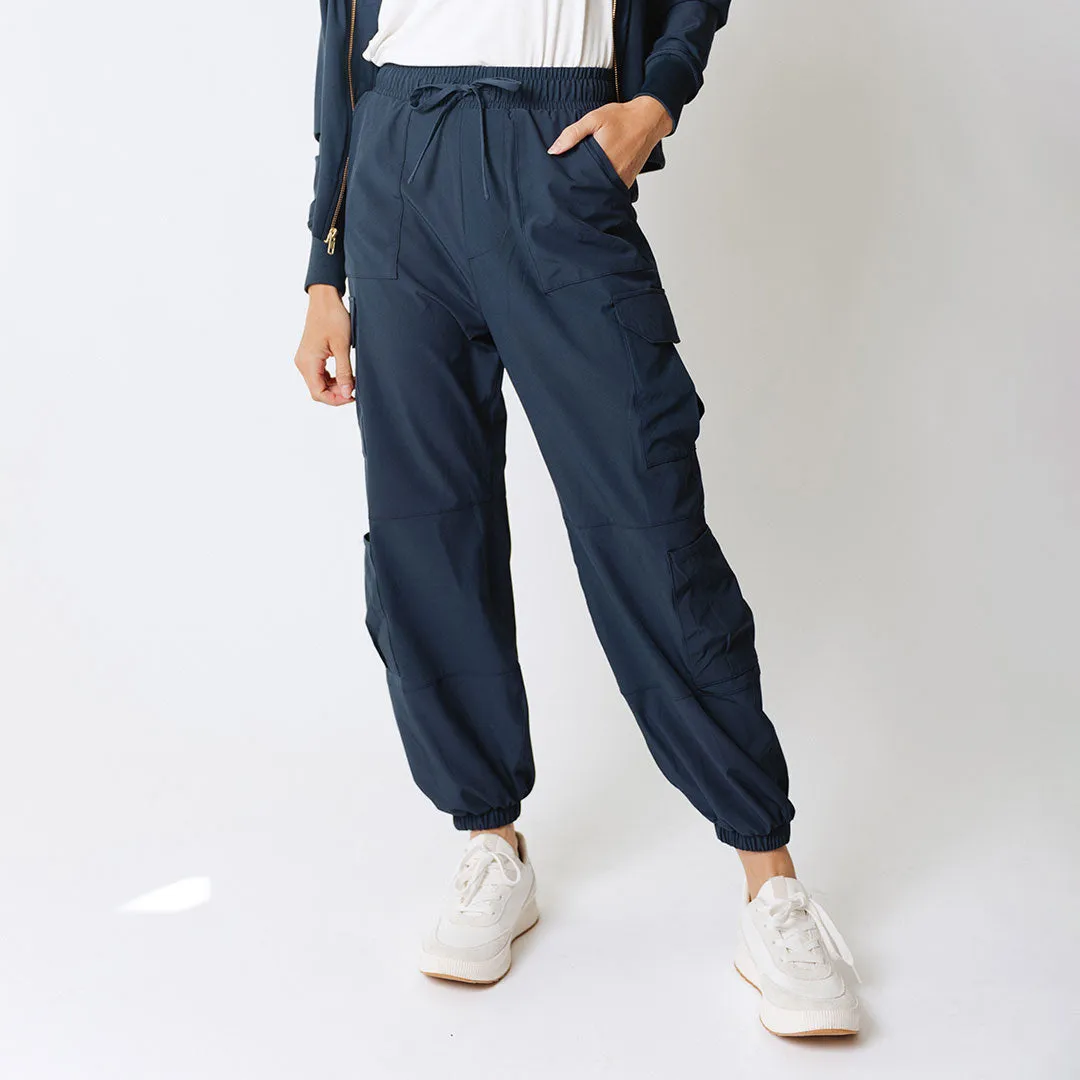 Jetsetter Cargo Joggers, True Blue pillow flex
