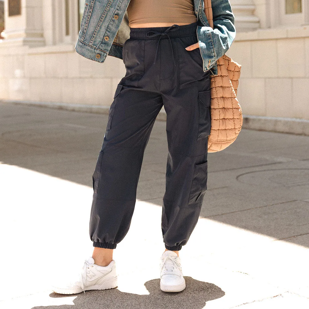 Jetsetter Cargo Joggers, True Blue pillow flex