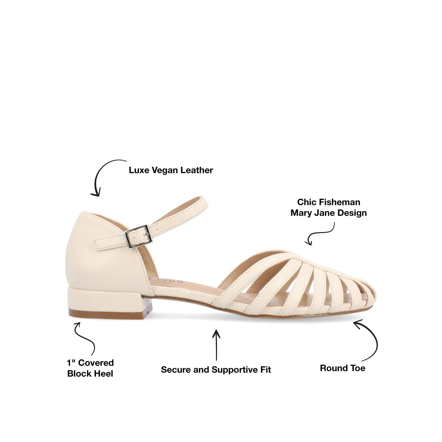 JOANNAH FISHERMAN SANDALS IN FAUX LEATHER daily go