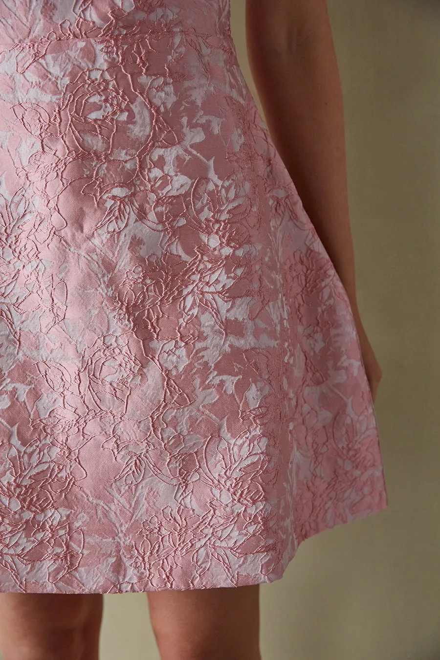 Juliet Jacquard Mini Dress nyc street