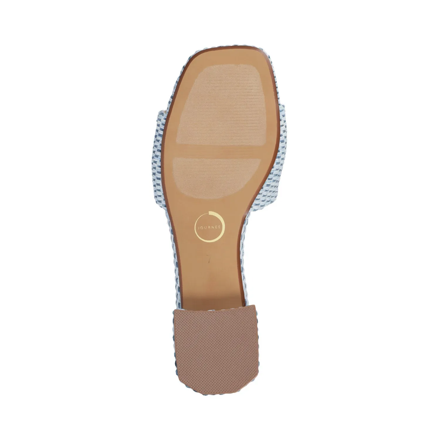 JUSTINA HEELED SANDALS IN FAUX RAFFLA wide foot