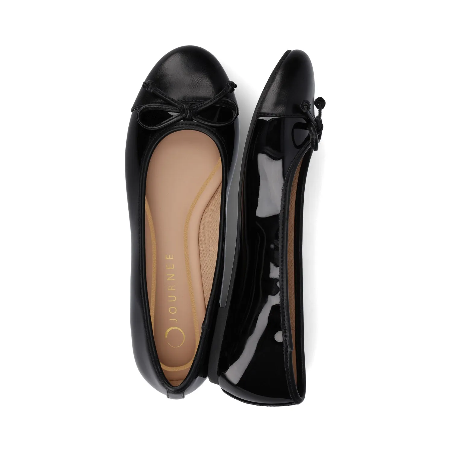 KAIAH CAPTOE BALLET FLATS IN FAUX LEATHER work vibe