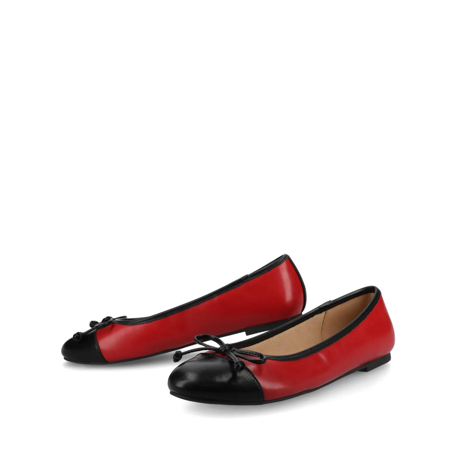 KAIAH CAPTOE BALLET FLATS IN FAUX LEATHER work vibe