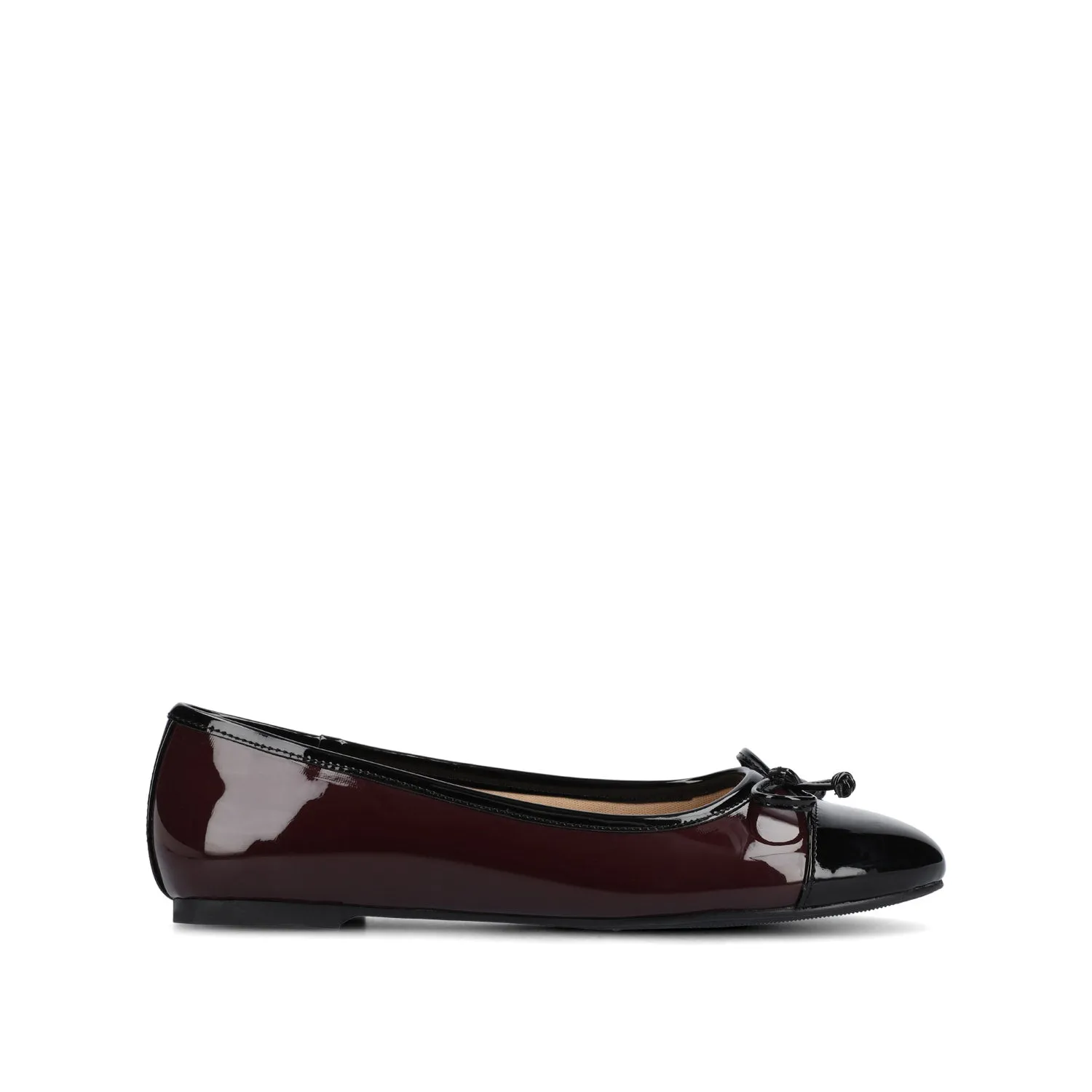 KAIAH CAPTOE BALLET FLATS IN FAUX LEATHER work vibe