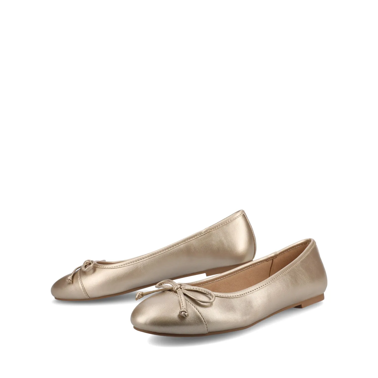 KAIAH CAPTOE BALLET FLATS IN FAUX LEATHER work vibe
