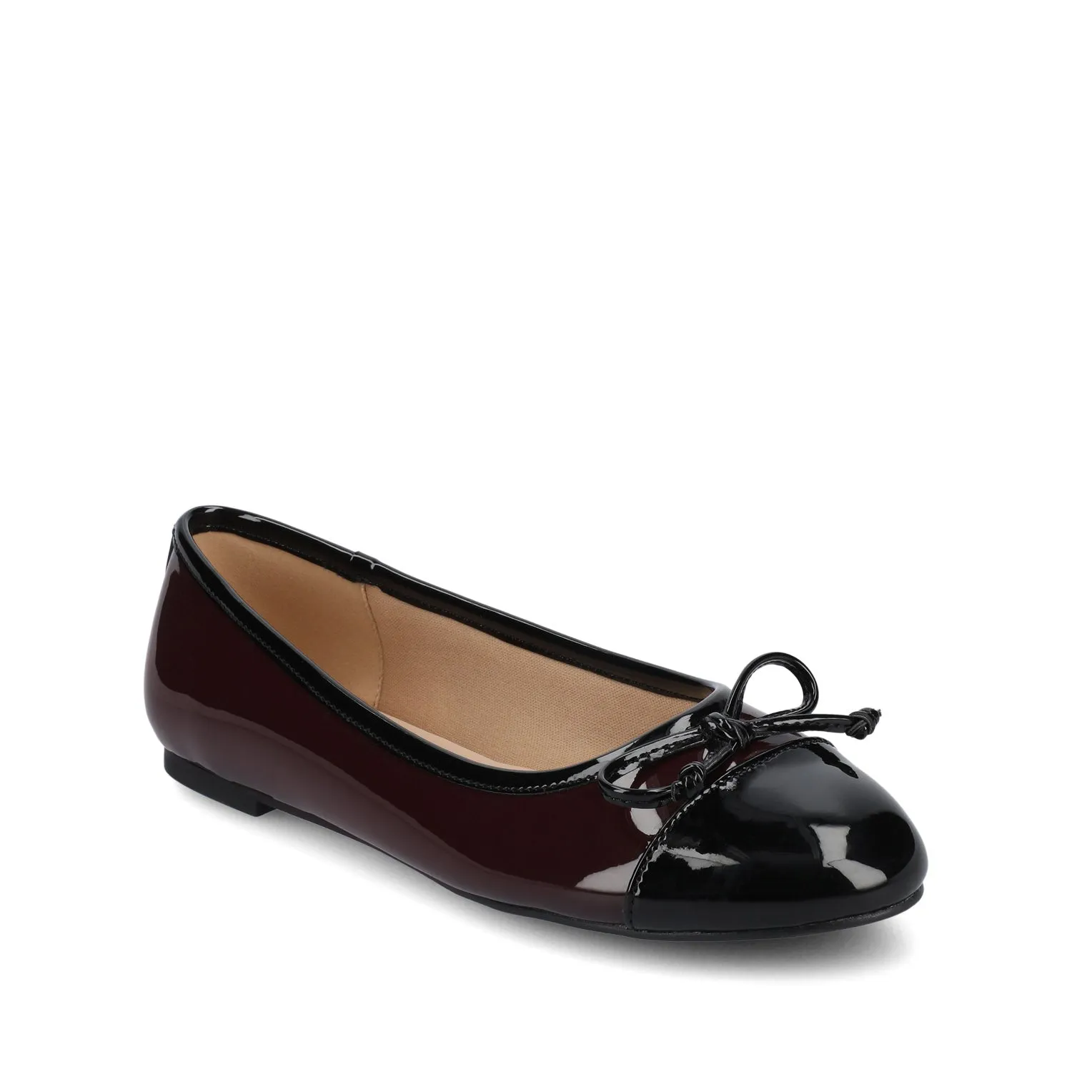KAIAH CAPTOE BALLET FLATS IN FAUX LEATHER work vibe
