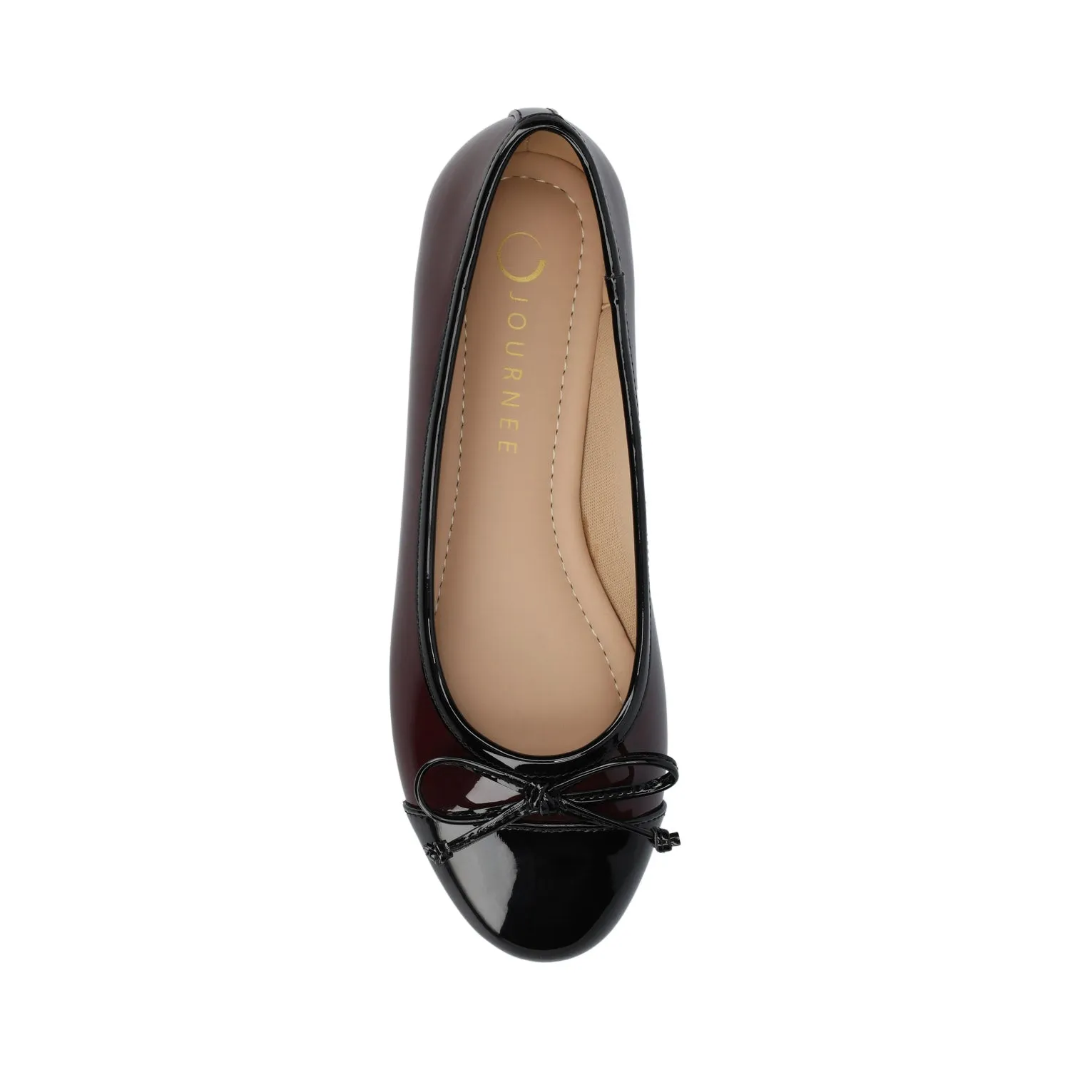 KAIAH CAPTOE BALLET FLATS IN FAUX LEATHER work vibe