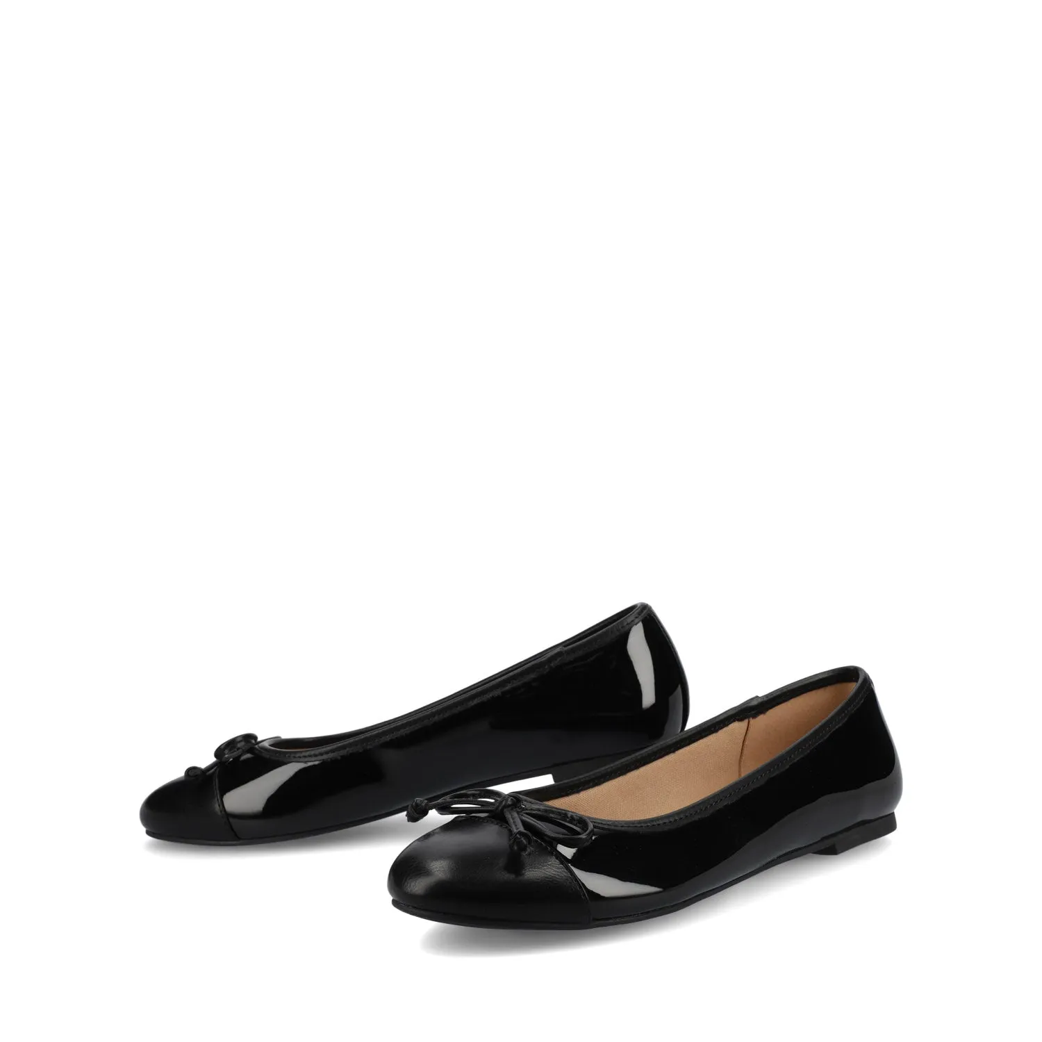 KAIAH CAPTOE BALLET FLATS IN FAUX LEATHER work vibe