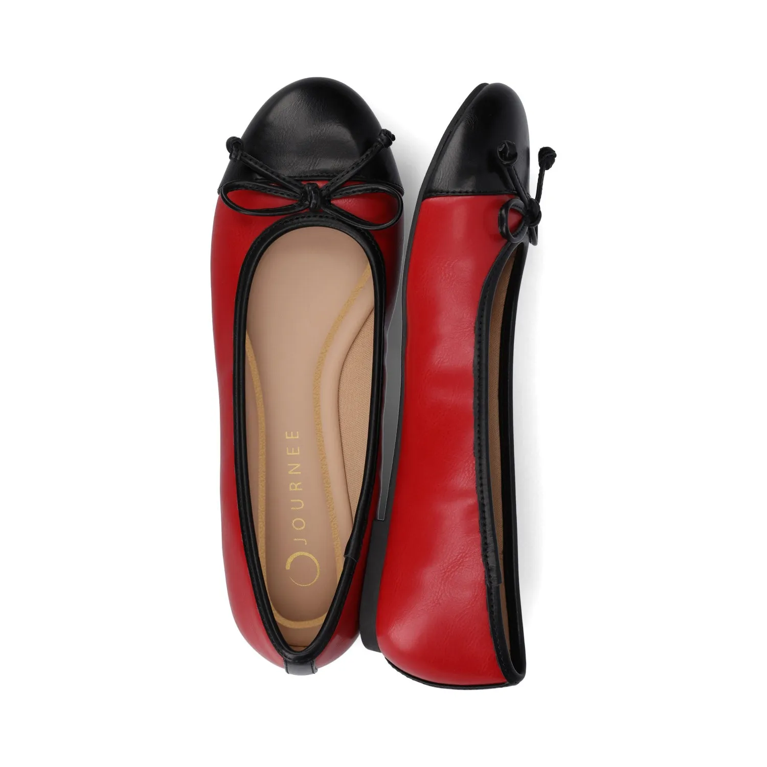 KAIAH CAPTOE BALLET FLATS IN FAUX LEATHER work vibe
