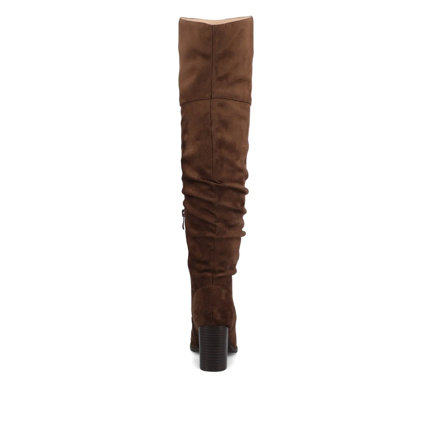 KAISON THIGH HIGH BOOTS IN FAUX SUEDE lake side