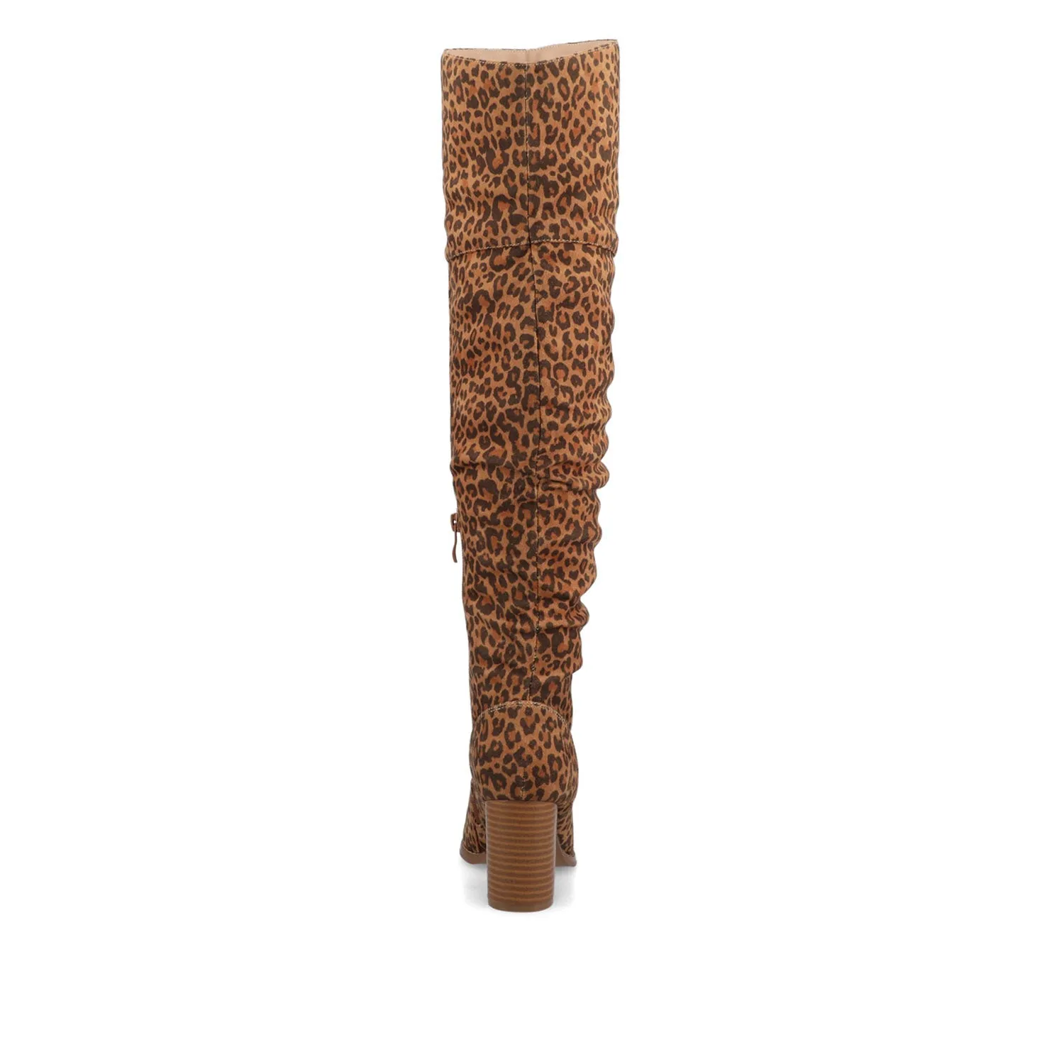 KAISON THIGH HIGH BOOTS IN FAUX SUEDE lake side