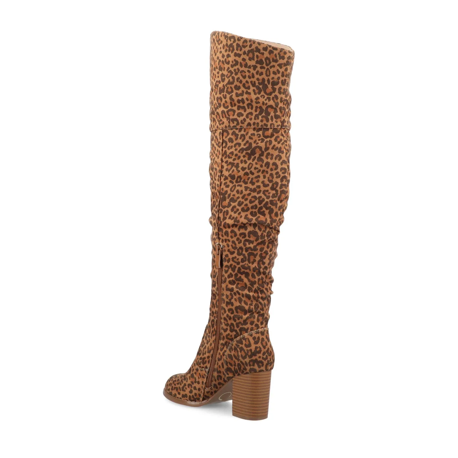 KAISON THIGH HIGH BOOTS IN FAUX SUEDE lake side