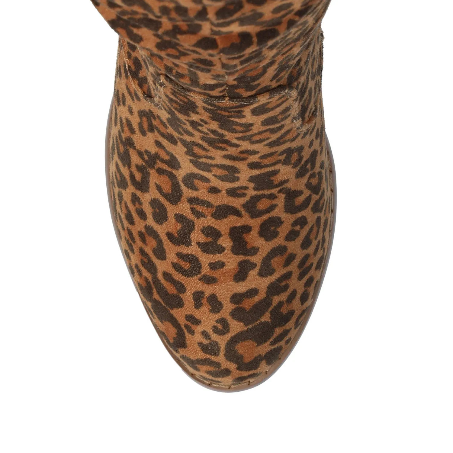 KAISON THIGH HIGH BOOTS IN FAUX SUEDE lake side