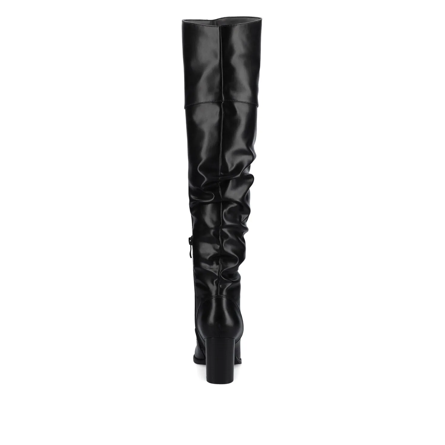 KAISON THIGH HIGH BOOTS IN FAUX SUEDE lake side