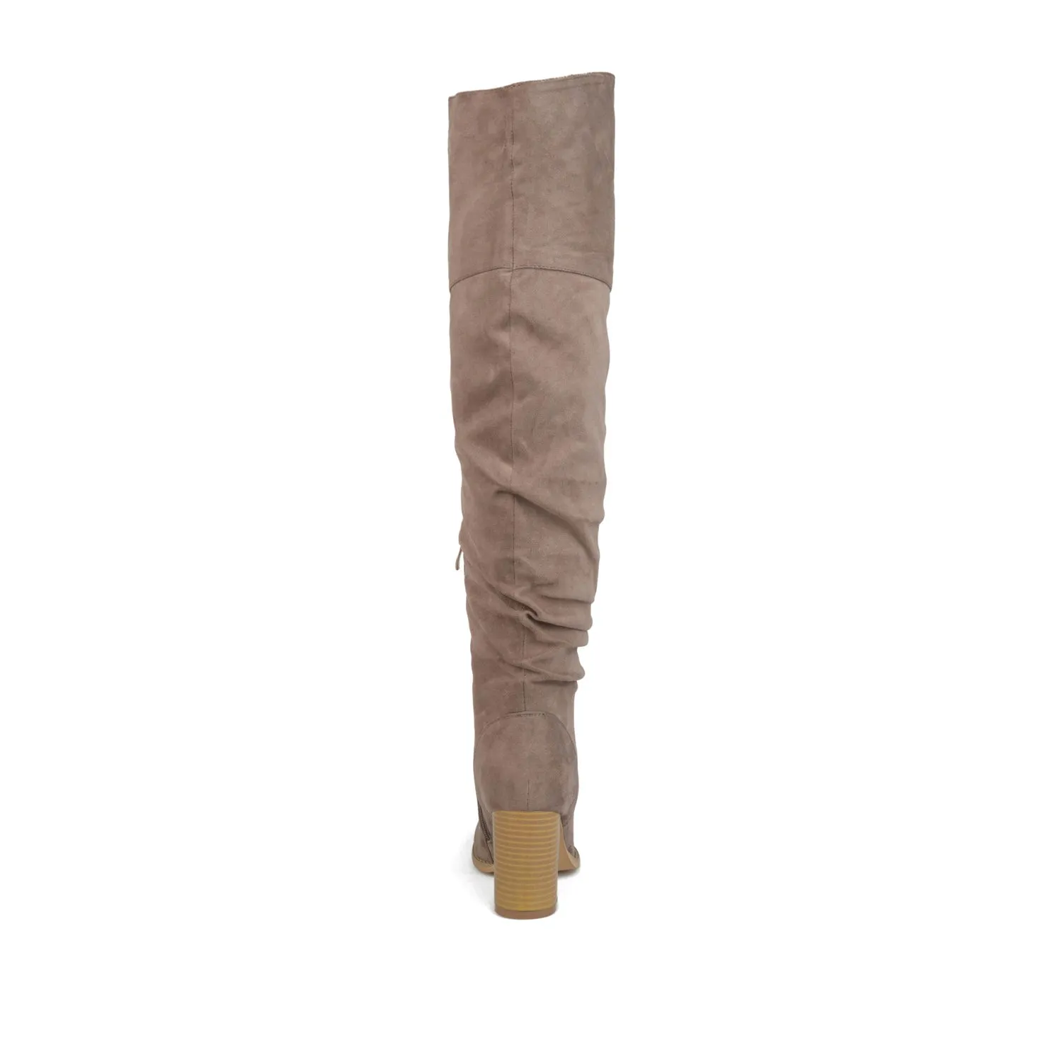 KAISON THIGH HIGH BOOTS IN FAUX SUEDE lake side