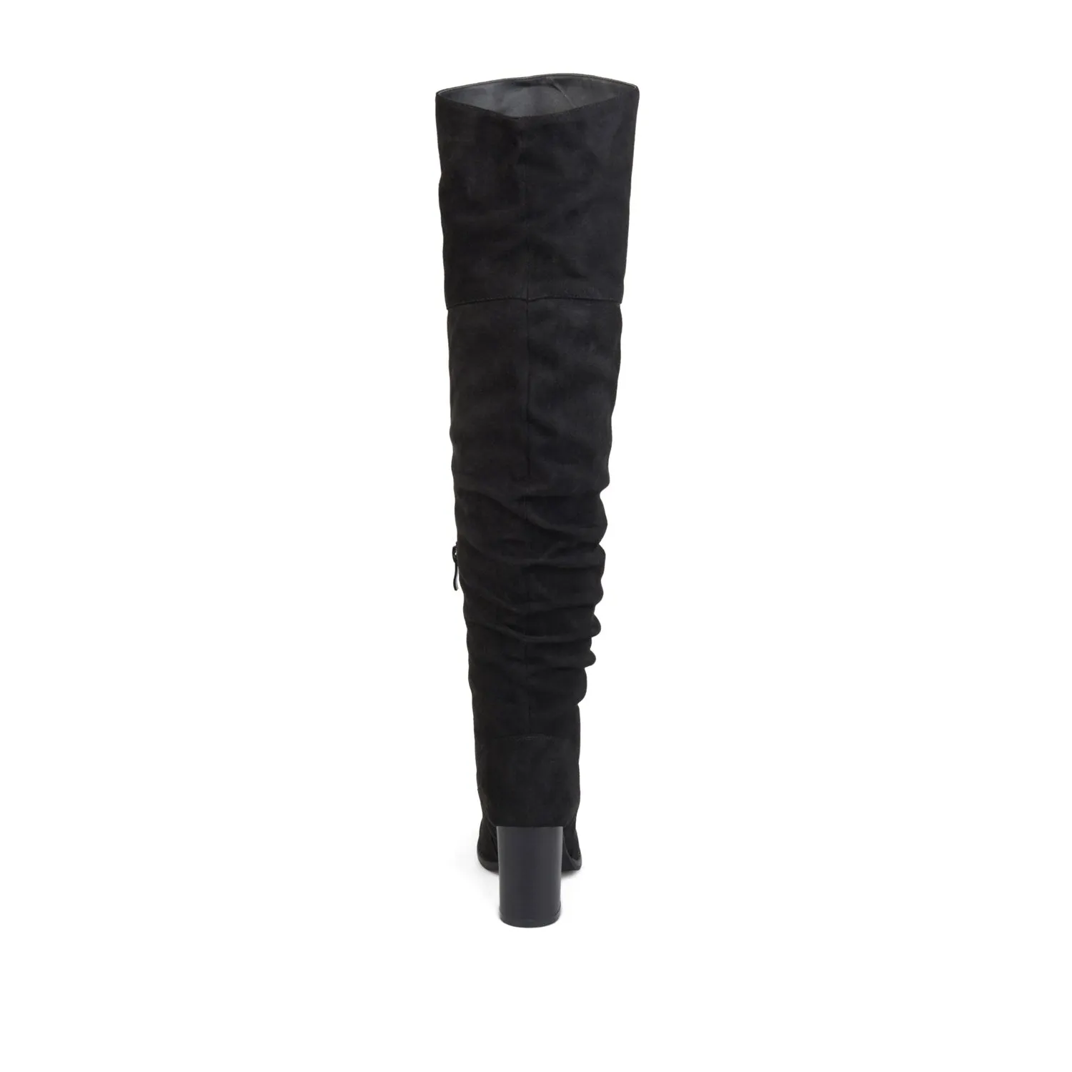 KAISON THIGH HIGH BOOTS IN FAUX SUEDE lake side