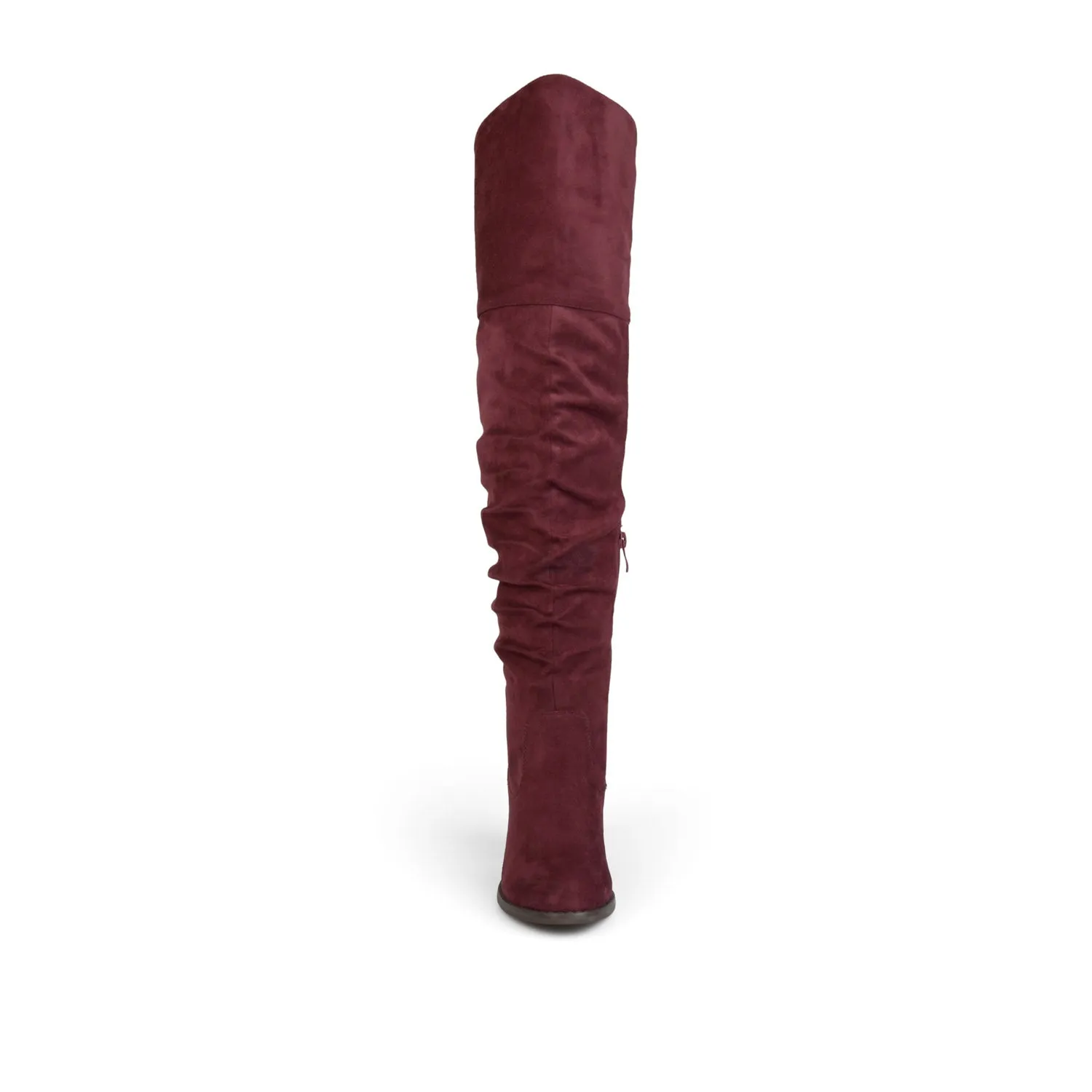 KAISON THIGH HIGH BOOTS IN FAUX SUEDE lake side
