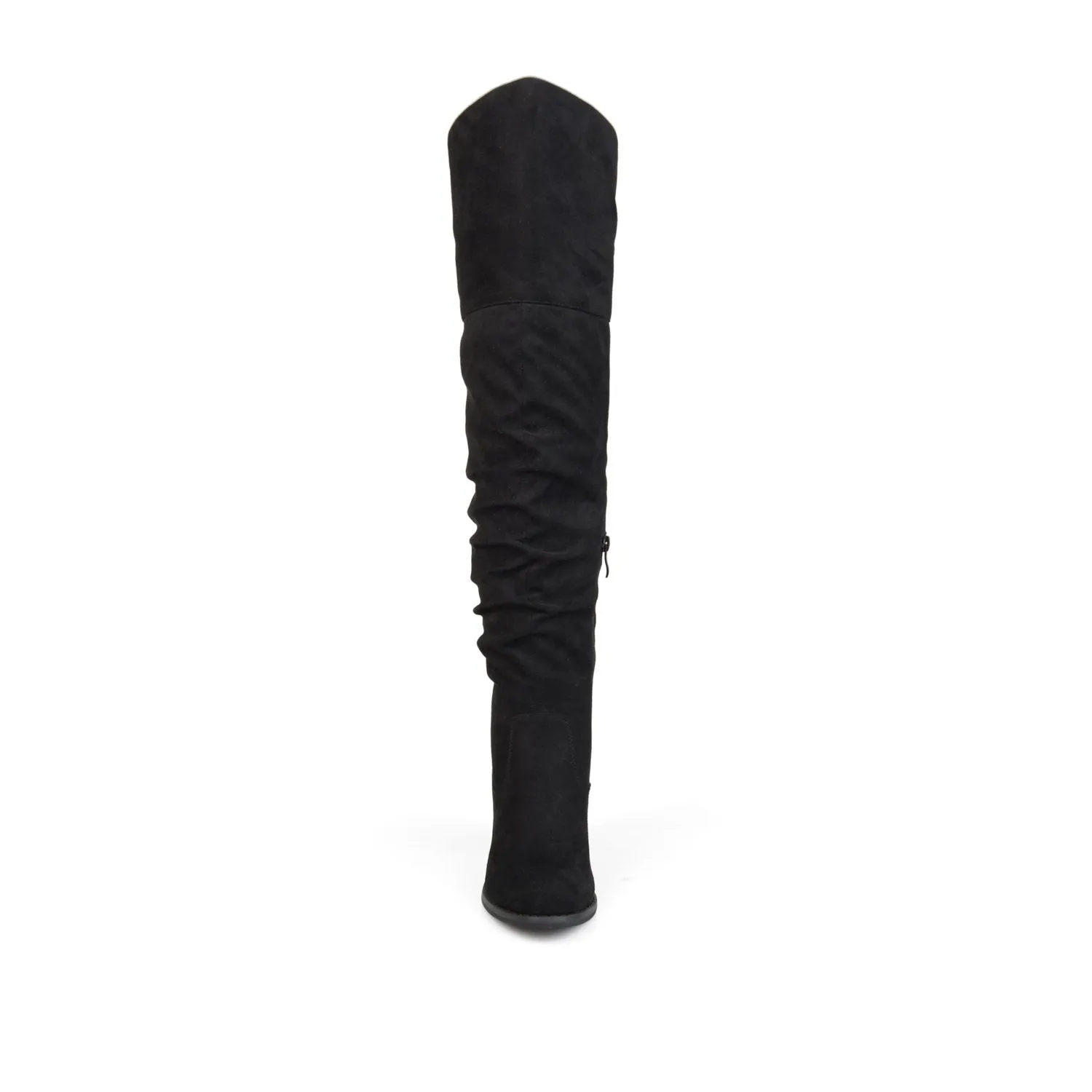 KAISON THIGH HIGH BOOTS IN FAUX SUEDE lake side