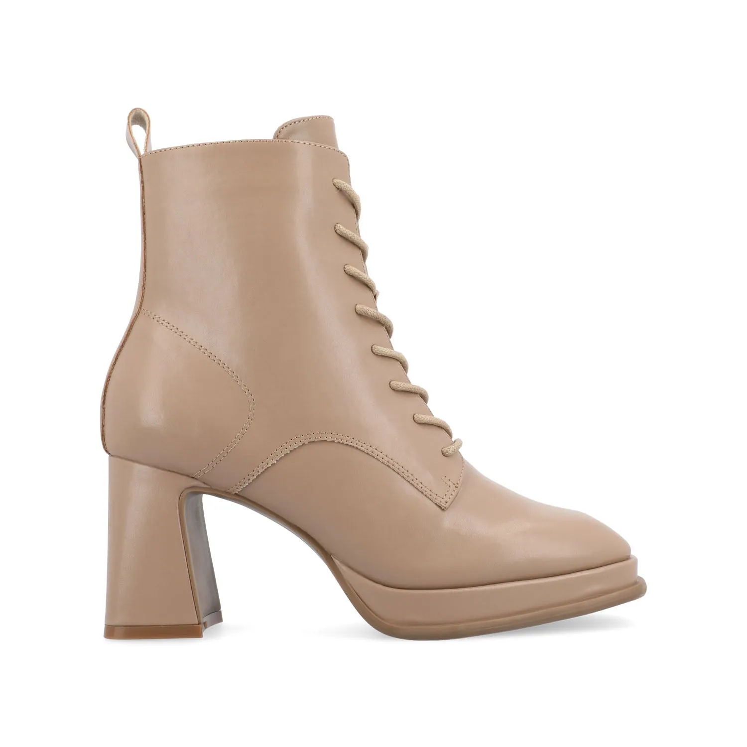 KALINDI LACE-UP BOOTIES IN FAUX LEATHER daily wear