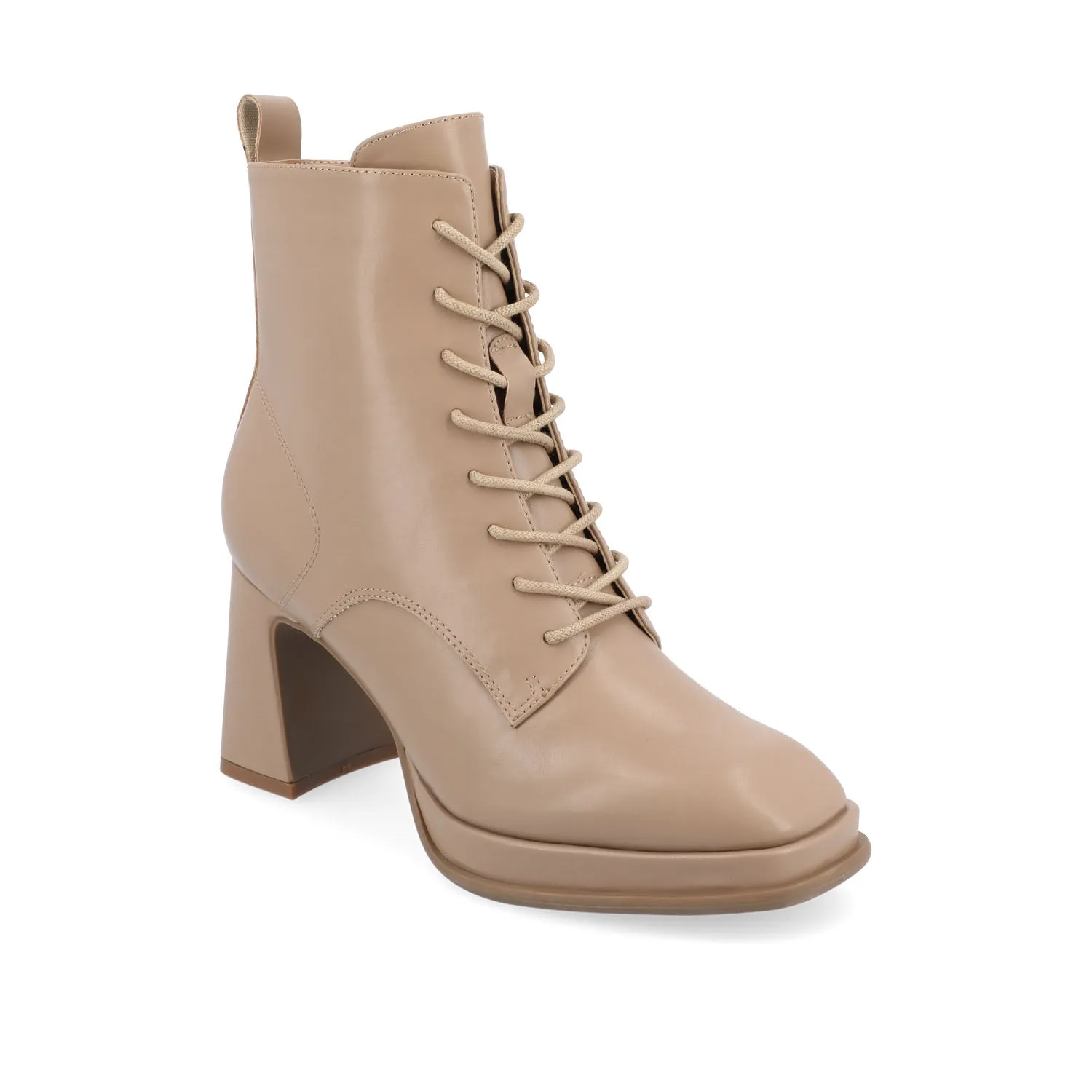 KALINDI LACE-UP BOOTIES IN FAUX LEATHER daily wear