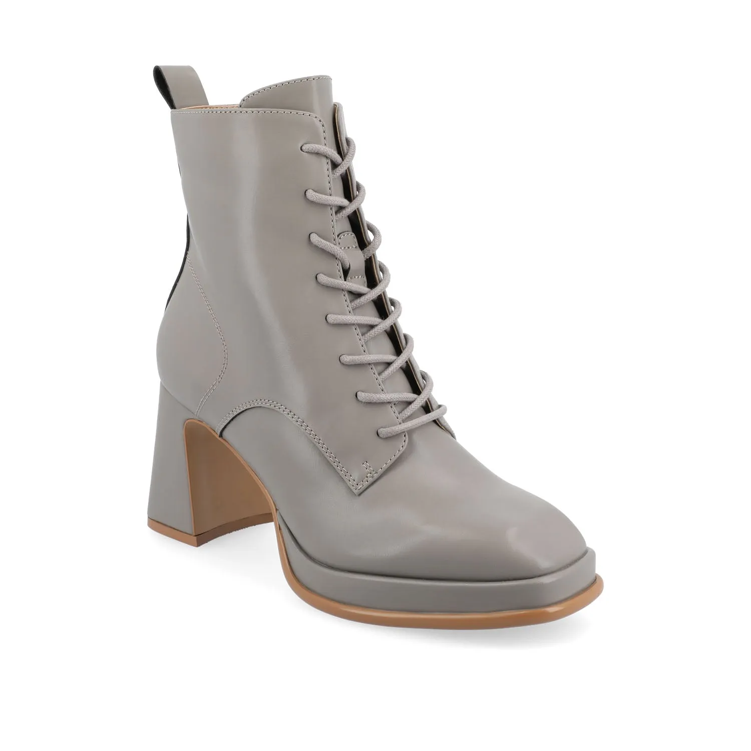 KALINDI LACE-UP BOOTIES IN FAUX LEATHER daily wear