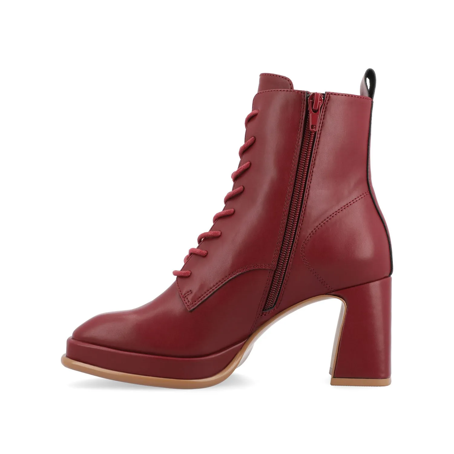 KALINDI LACE-UP BOOTIES IN FAUX LEATHER daily wear