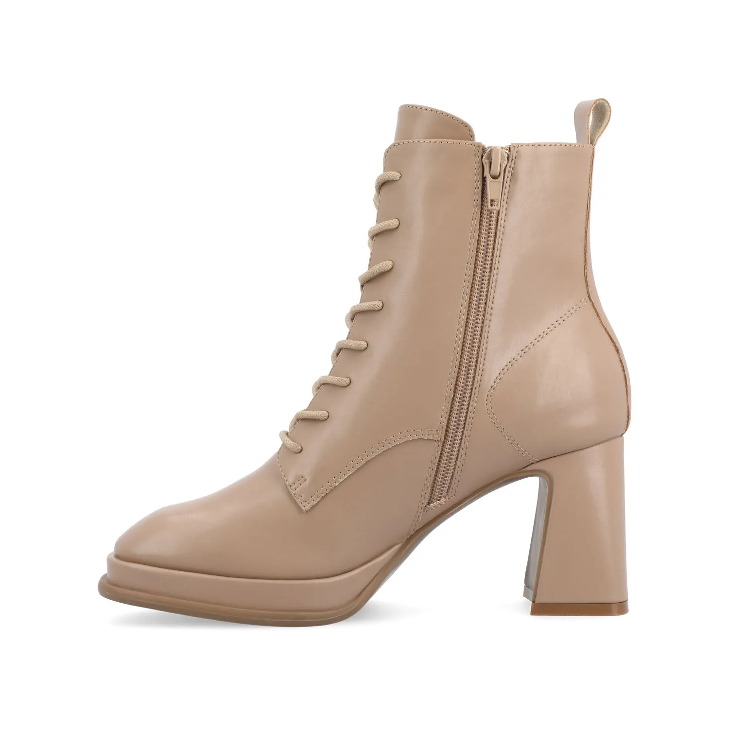 KALINDI LACE-UP BOOTIES IN FAUX LEATHER daily wear