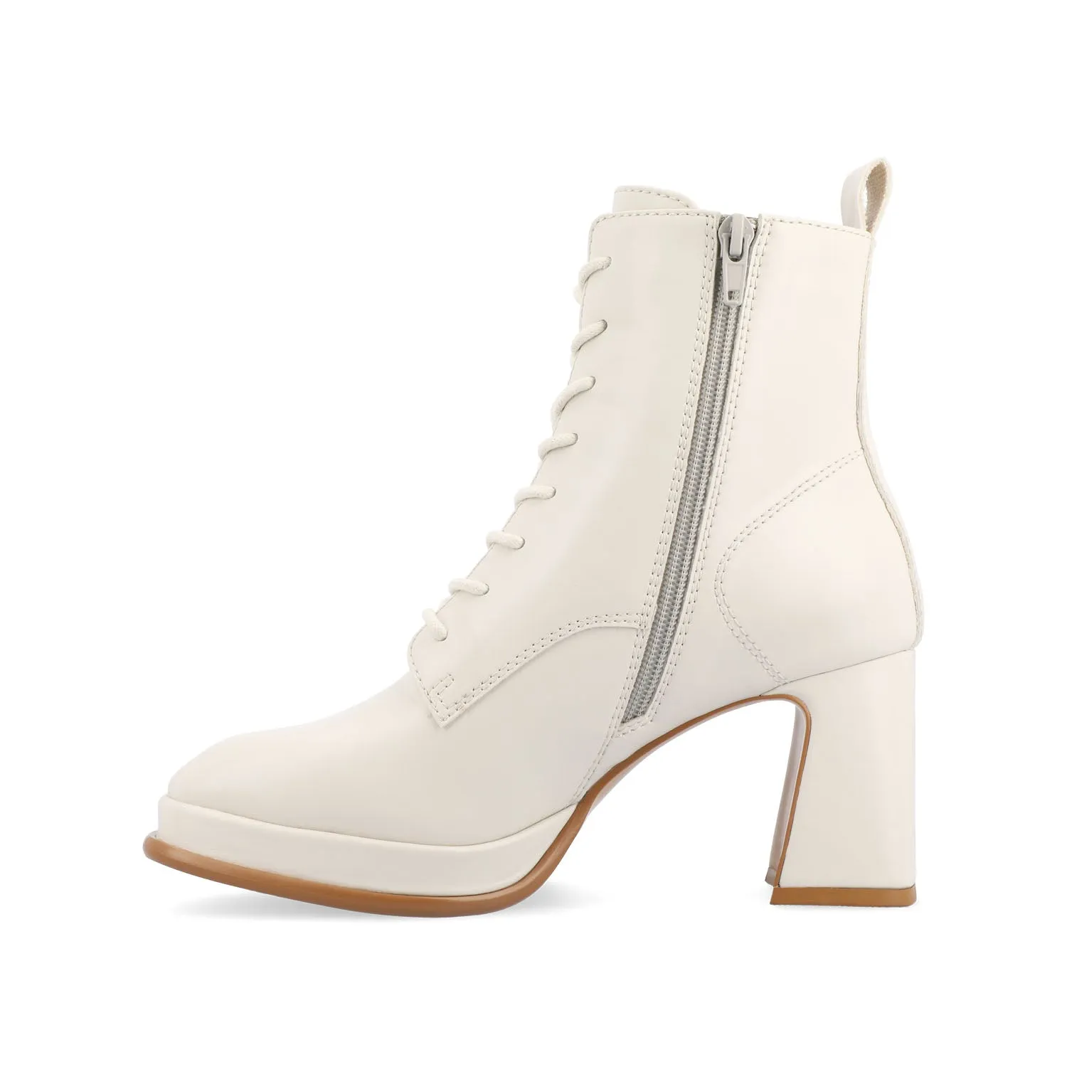 KALINDI LACE-UP BOOTIES IN FAUX LEATHER daily wear