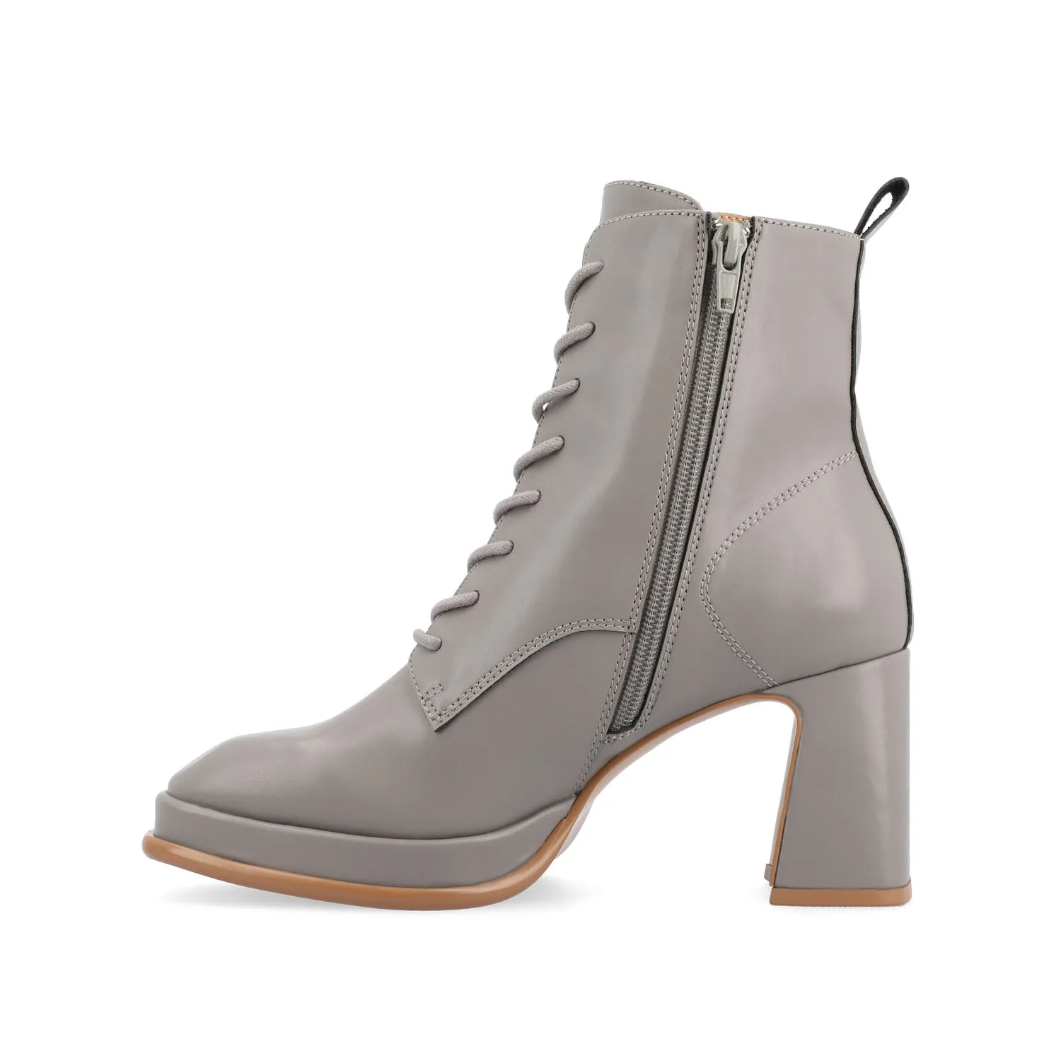 KALINDI LACE-UP BOOTIES IN FAUX LEATHER daily wear