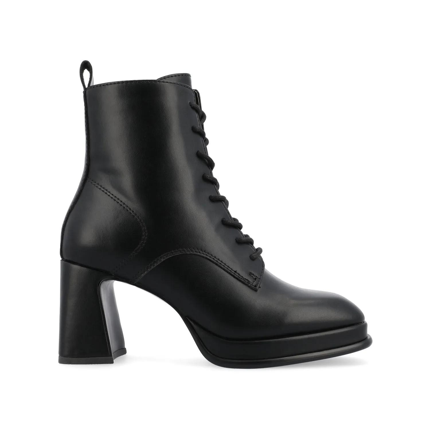 KALINDI LACE-UP BOOTIES IN FAUX LEATHER daily wear