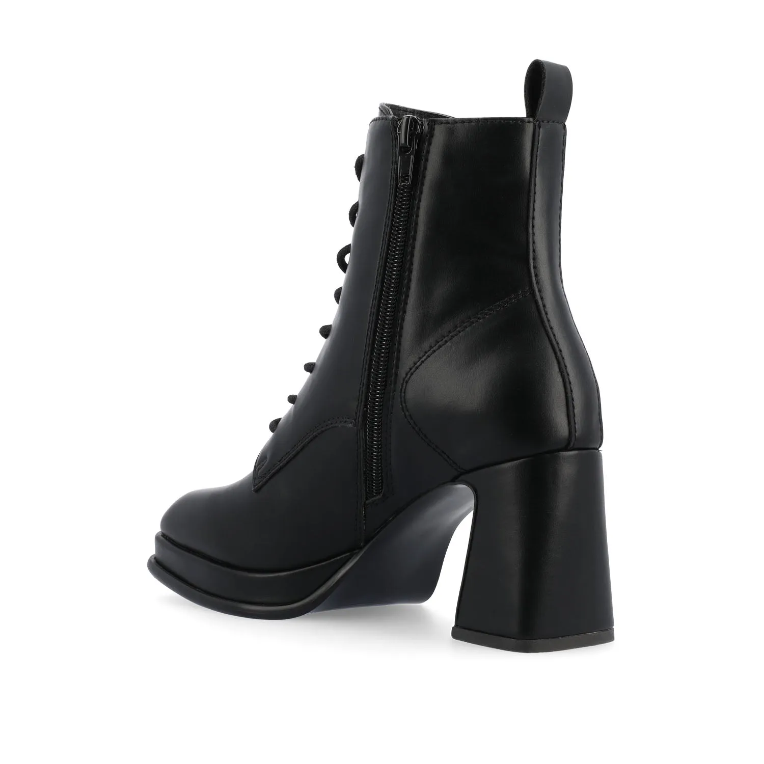 KALINDI LACE-UP BOOTIES IN FAUX LEATHER daily wear