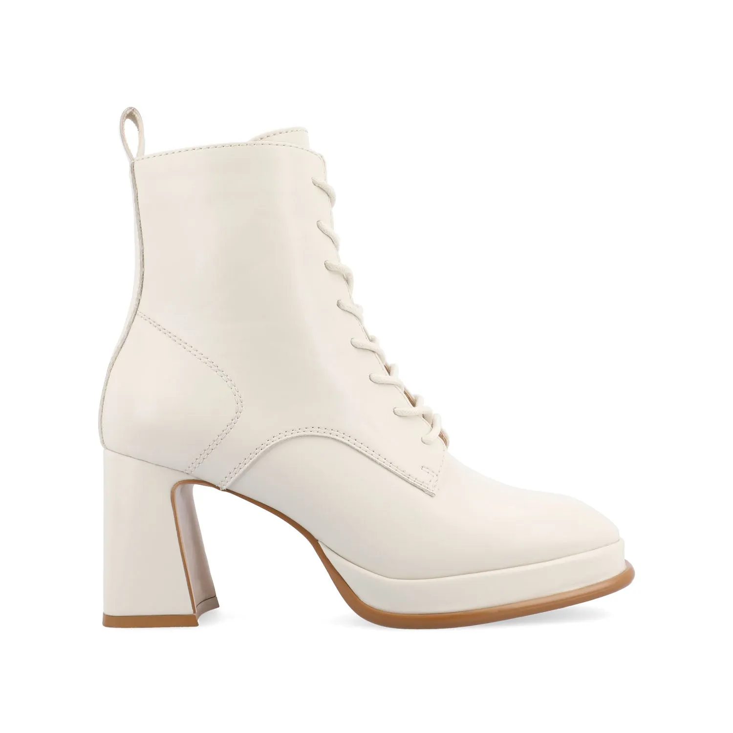 KALINDI LACE-UP BOOTIES IN FAUX LEATHER daily wear