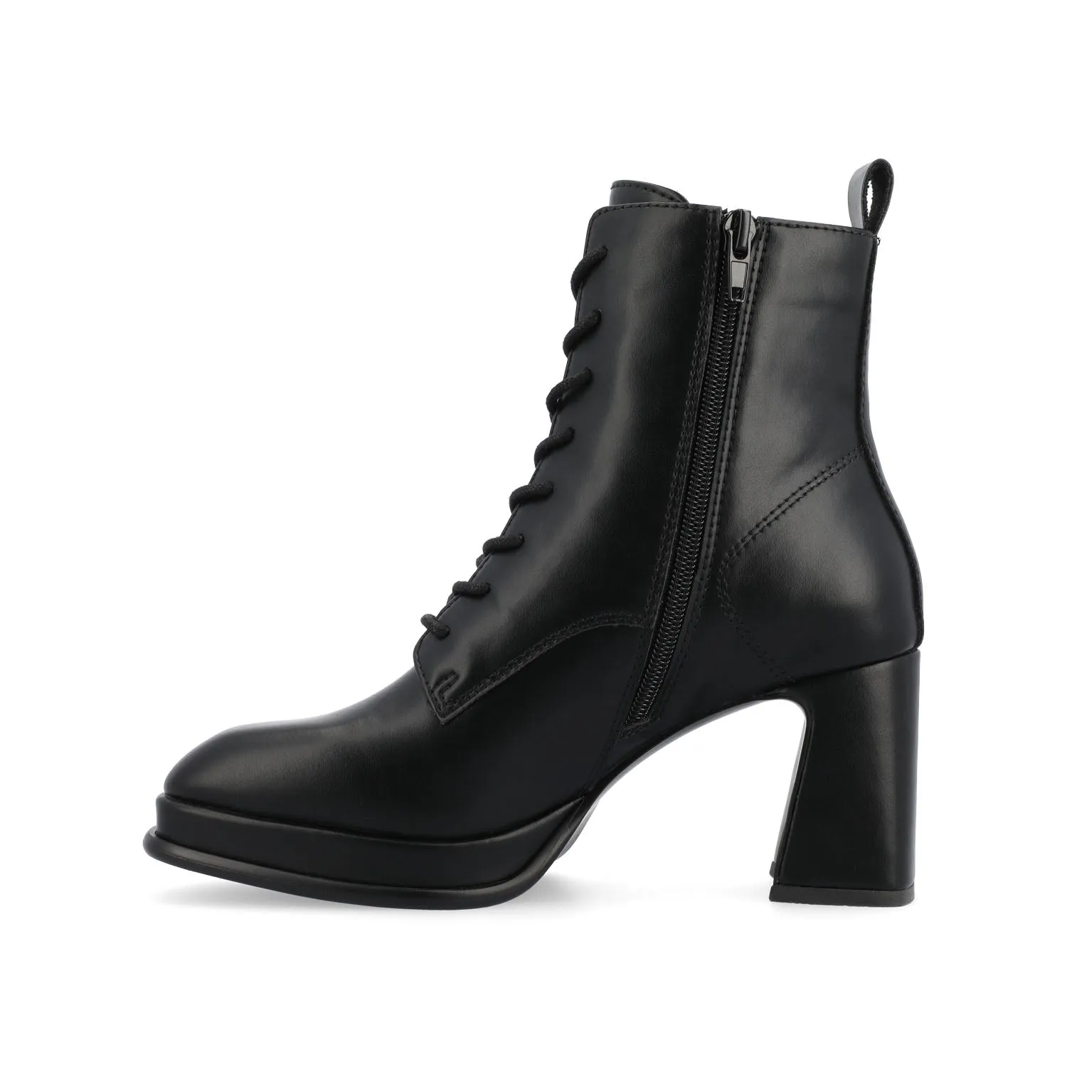 KALINDI LACE-UP BOOTIES IN FAUX LEATHER daily wear