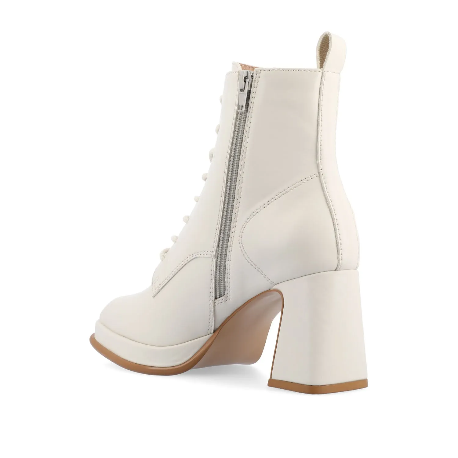 KALINDI LACE-UP BOOTIES IN FAUX LEATHER daily wear