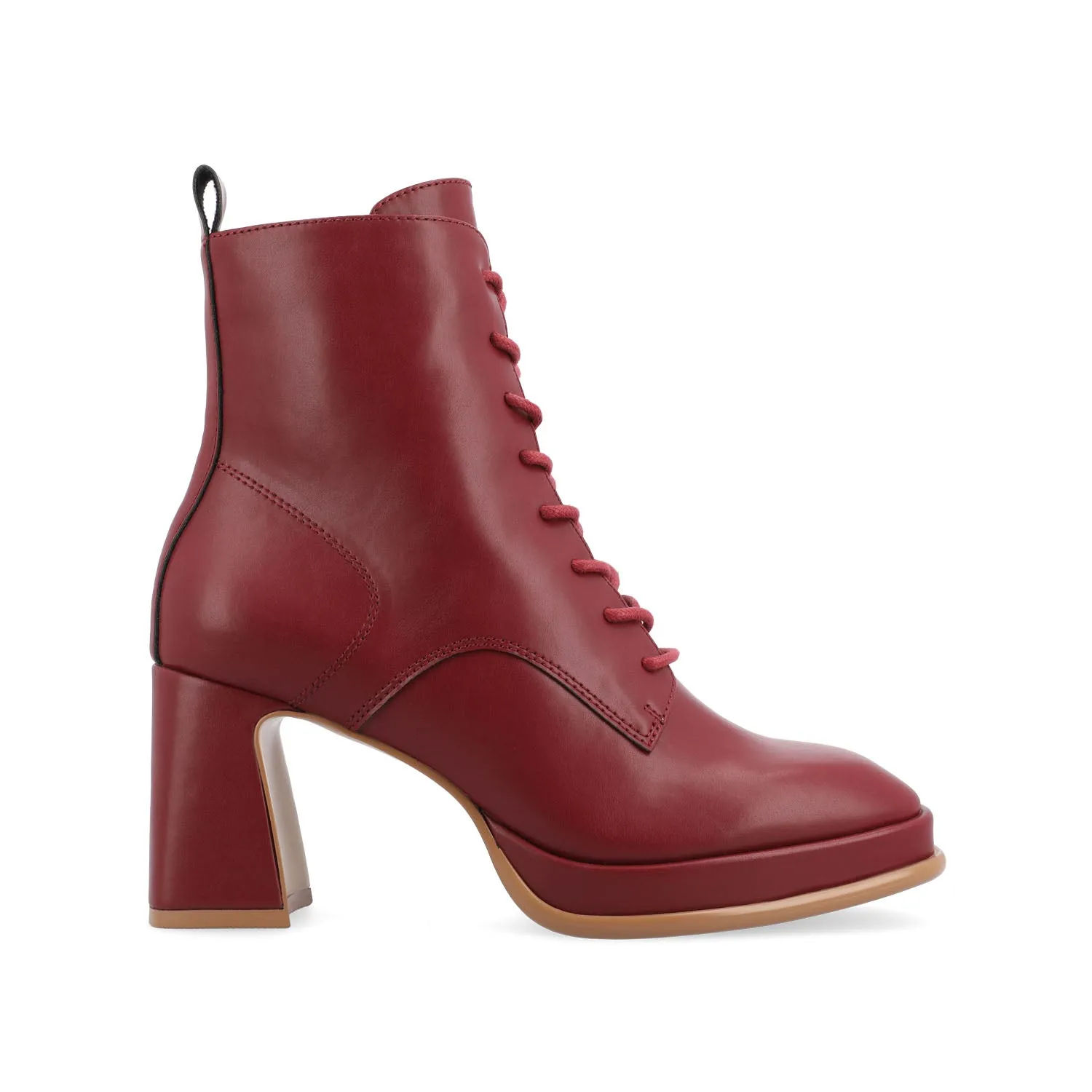 KALINDI LACE-UP BOOTIES IN FAUX LEATHER daily wear